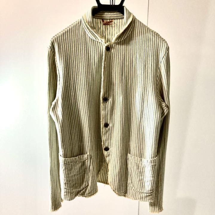 Kapital Striped Coverall Cargo Jacket Size US M / EU 48-50 / 2 - 1 Thumbnail