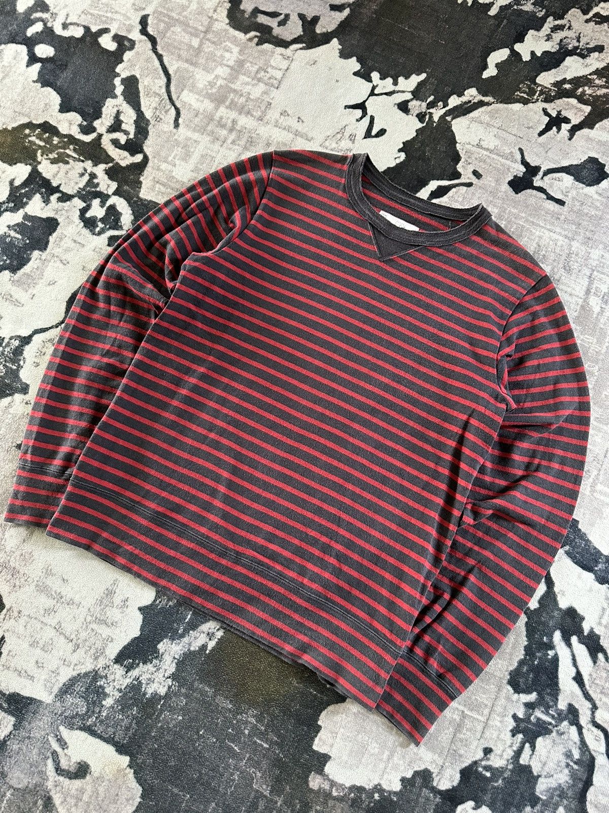 Sacai 2016FW Sacai Striped crewneck sweater Size US M / EU 48-50 / 2 - 2 Thumbnail