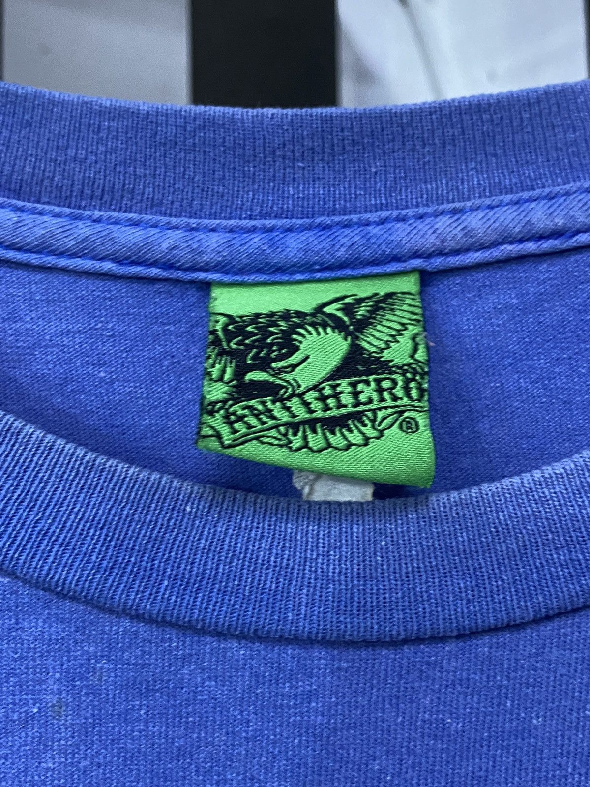 Antihero × Hook-Ups × Vintage Vintage 90’s ANTIHERO Skateboards Sun Faded Tshirt Size US XL / EU 56 / 4 - 8 Thumbnail