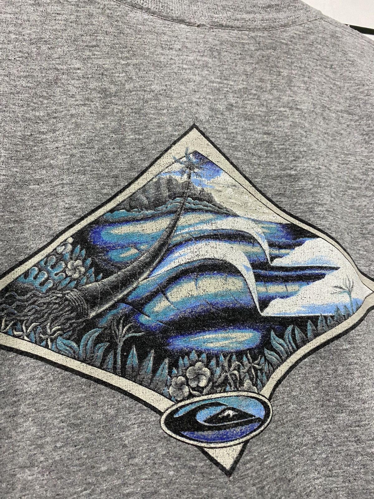 Quicksilver × Quiksilver × Vintage Vintage 90’s Quicksilver Back Hint Single Stitch Tshirt Size US M / EU 48-50 / 2 - 4 Thumbnail