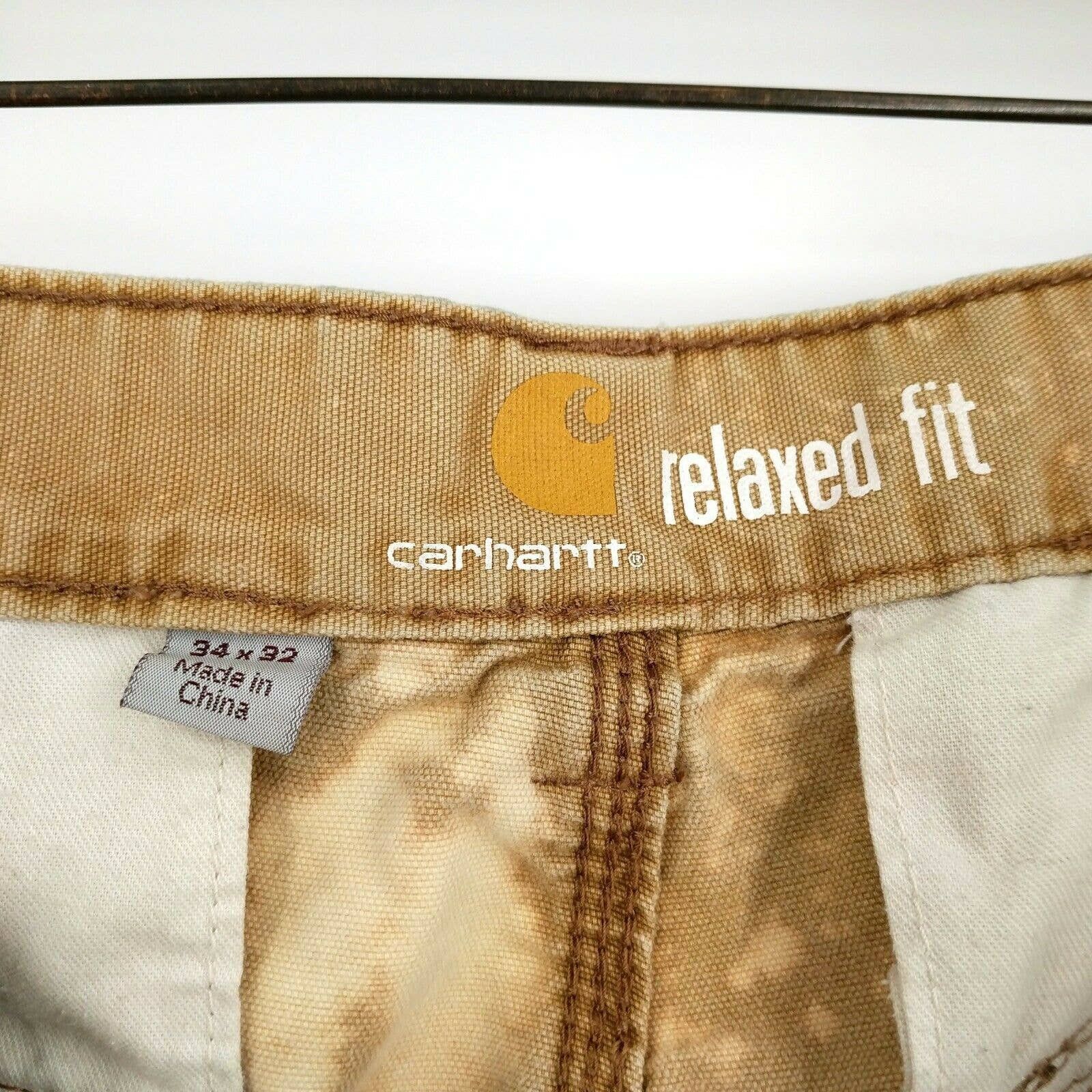 Carhartt Carhartt Custom Bleach Tie Dye Distressed Cargo Pants 34x32 Size US 34 / EU 50 - 8 Thumbnail