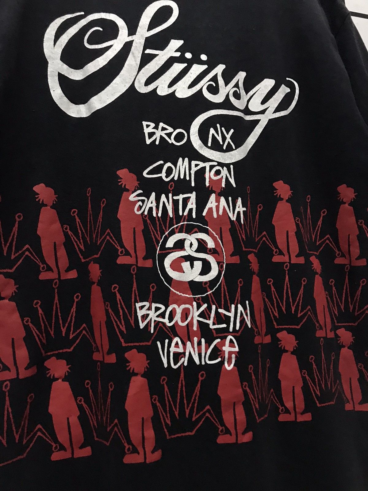 Stussy × Vintage Vintage Stussy tour all around crown print tee Size US M / EU 48-50 / 2 - 12 Thumbnail