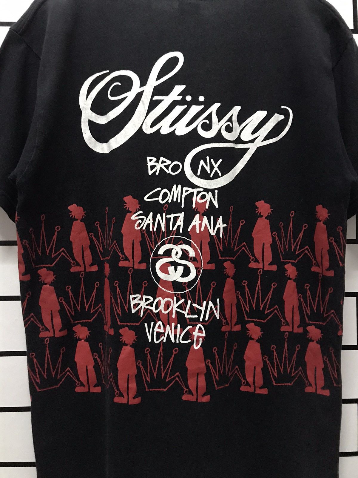 Stussy × Vintage Vintage Stussy tour all around crown print tee Size US M / EU 48-50 / 2 - 11 Thumbnail