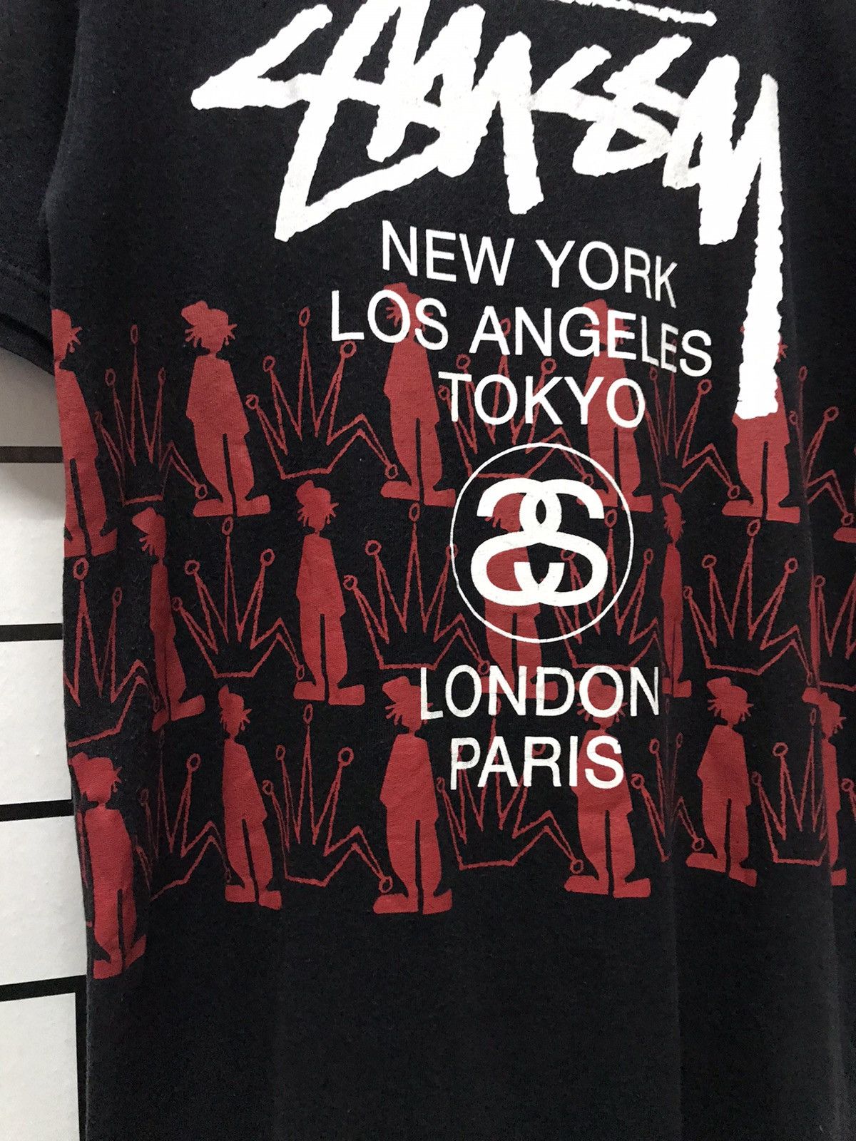 Stussy × Vintage Vintage Stussy tour all around crown print tee Size US M / EU 48-50 / 2 - 7 Thumbnail