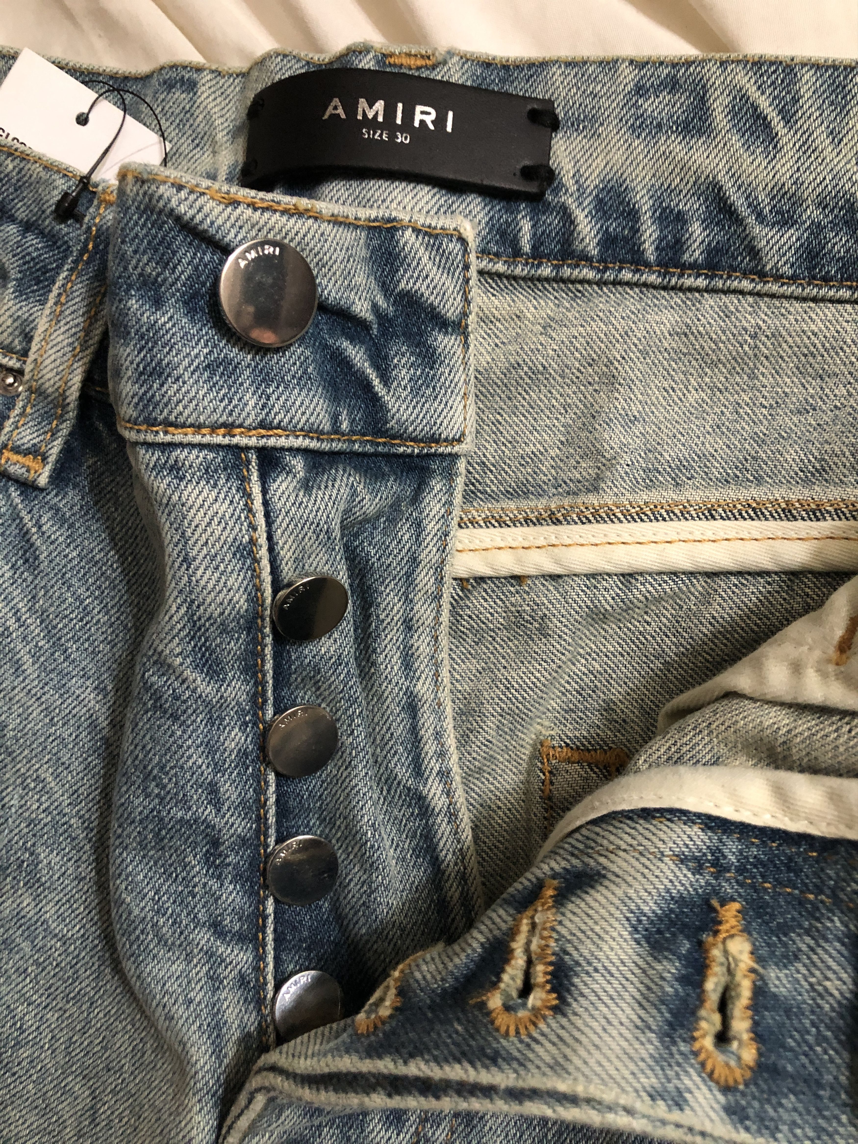 Amiri $1290 Amiri BRUISE RELAXED JEAN ORIGINAL INDIGO size 29 Size US 29 - 4 Thumbnail