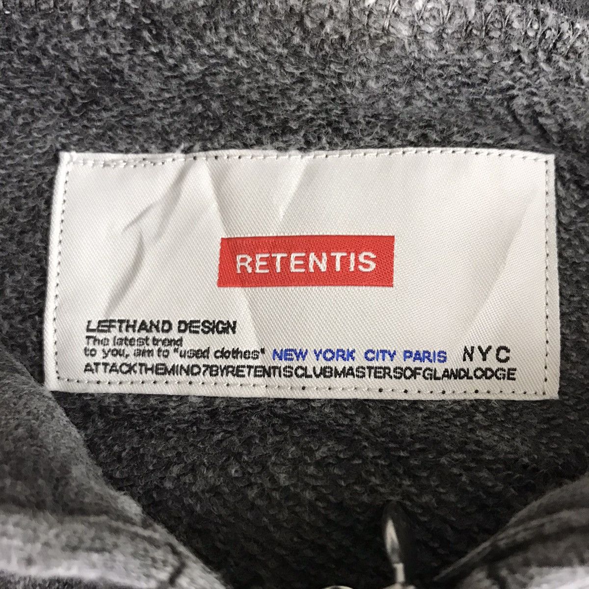 Vintage ATTACK the MIND By RETENTIS Grey Hoodie Size US XS / EU 42 / 0 - 3 Thumbnail