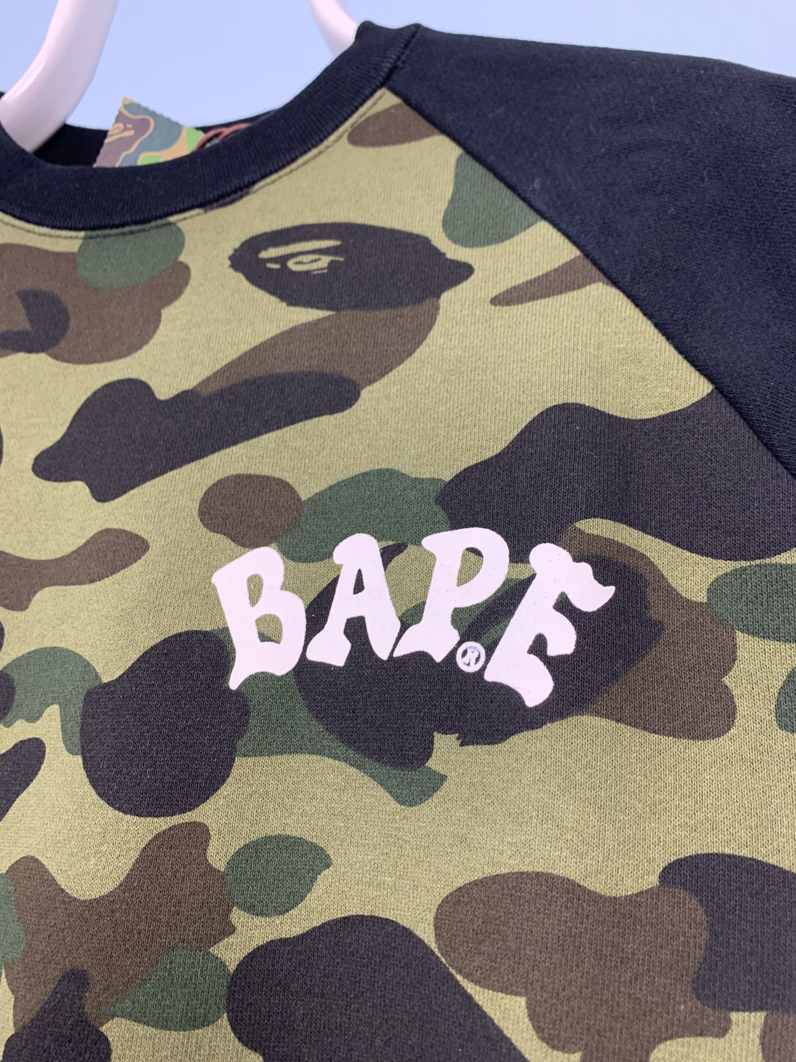 Bape Bape Color Block Crewneck Black Green Camo Large Size US L / EU 52-54 / 3 - 2 Thumbnail