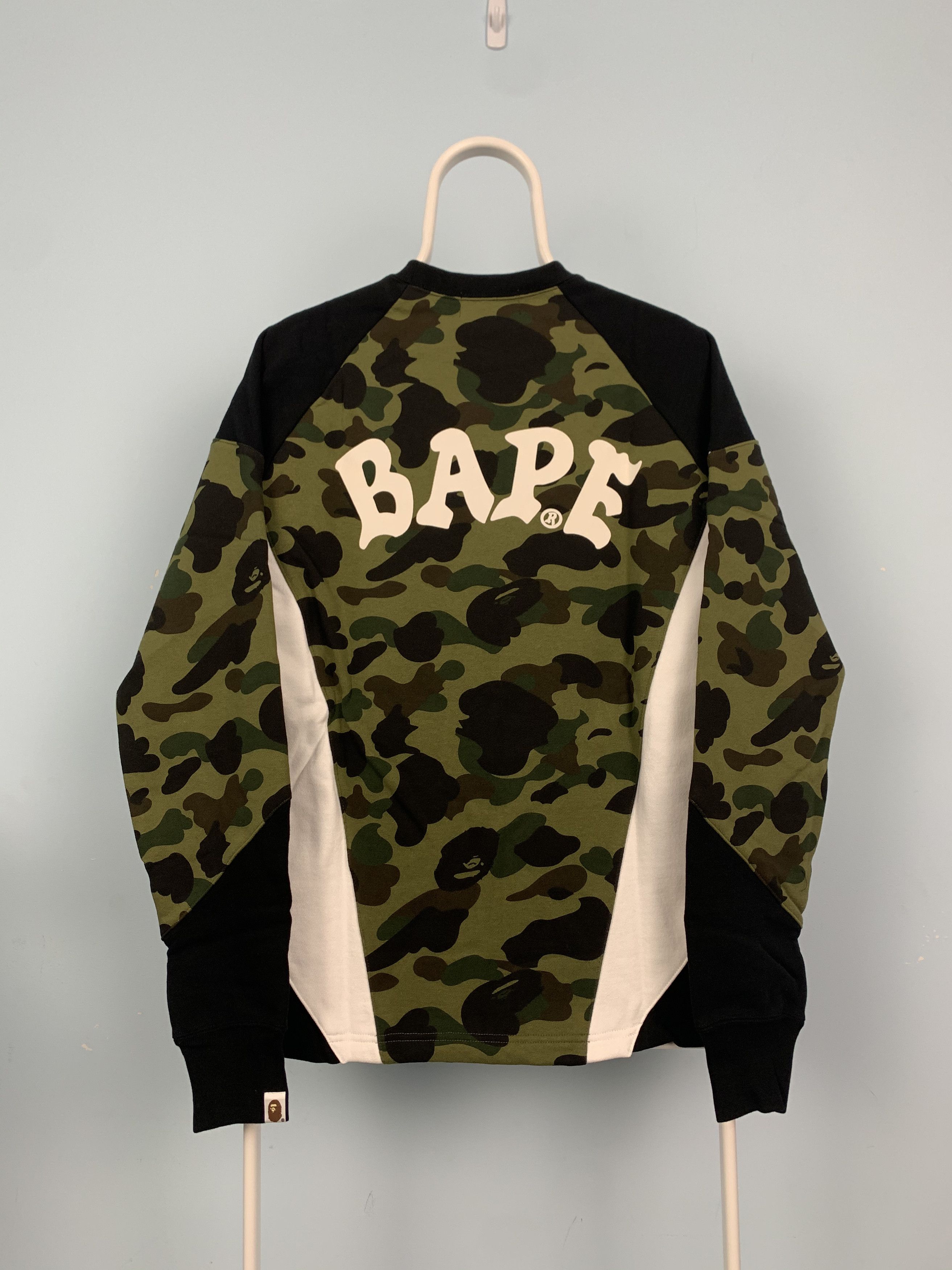Bape Bape Color Block Crewneck Black Green Camo Large Size US L / EU 52-54 / 3 - 4 Thumbnail