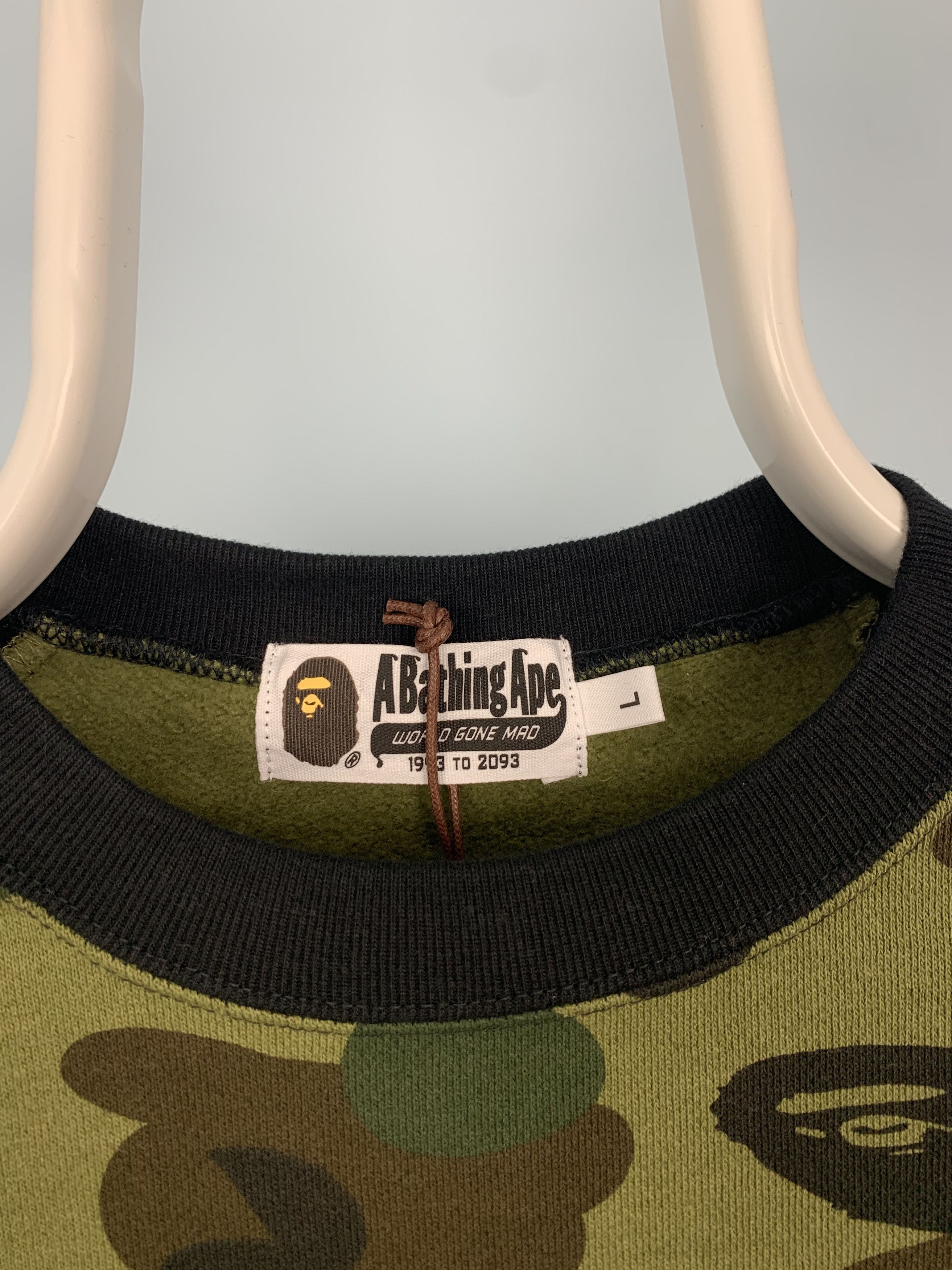 Bape Bape Color Block Crewneck Black Green Camo Large Size US L / EU 52-54 / 3 - 3 Thumbnail