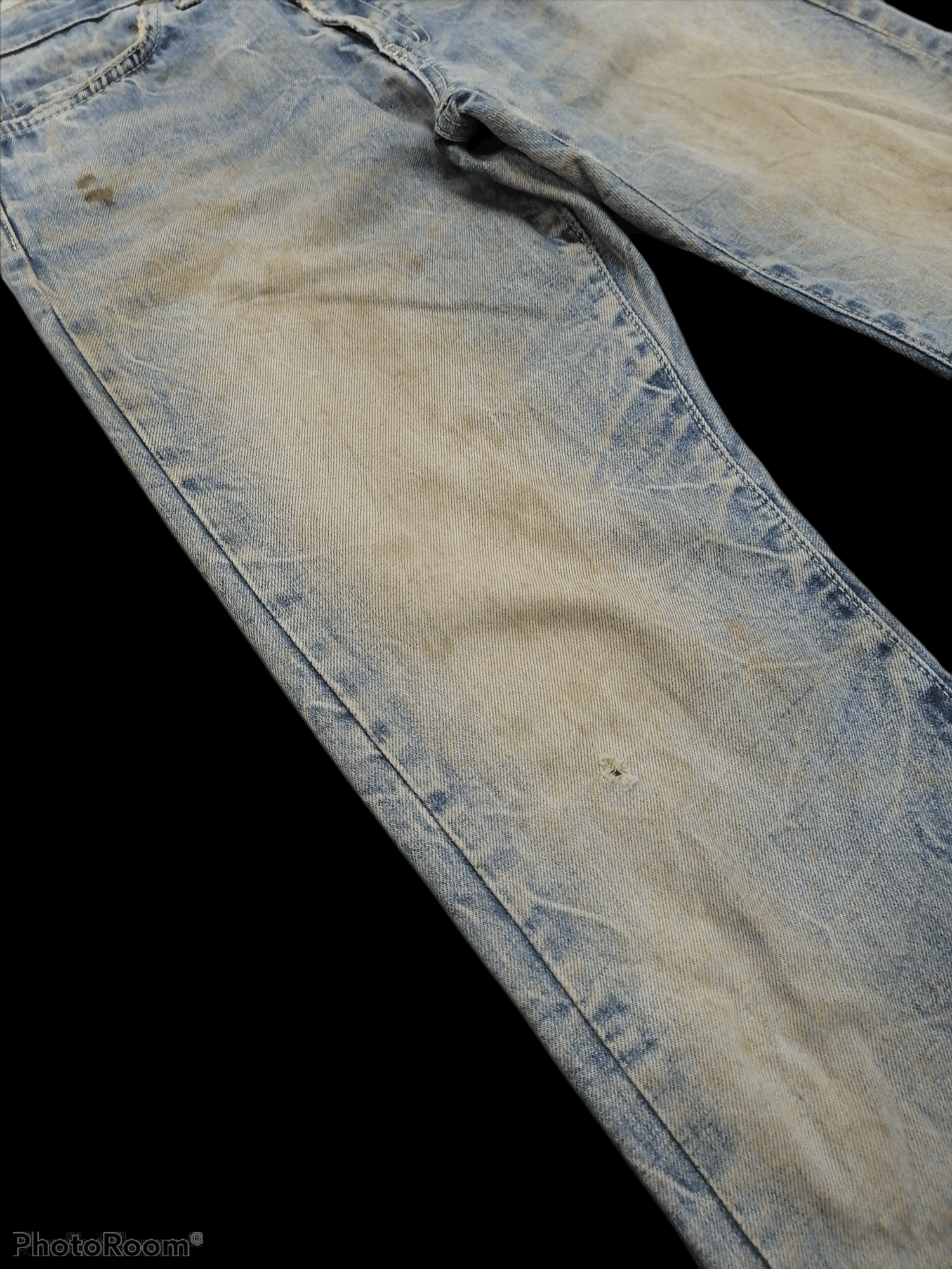 Blue Blue Japan × Japanese Brand Made Japan Blue Blue Japan Trashed Distressed Denim Jeans Size US 30 / EU 46 - 4 Thumbnail