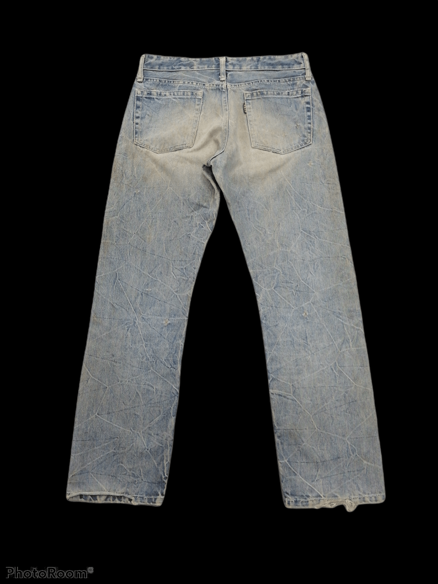 Blue Blue Japan × Japanese Brand Made Japan Blue Blue Japan Trashed Distressed Denim Jeans Size US 30 / EU 46 - 6 Thumbnail