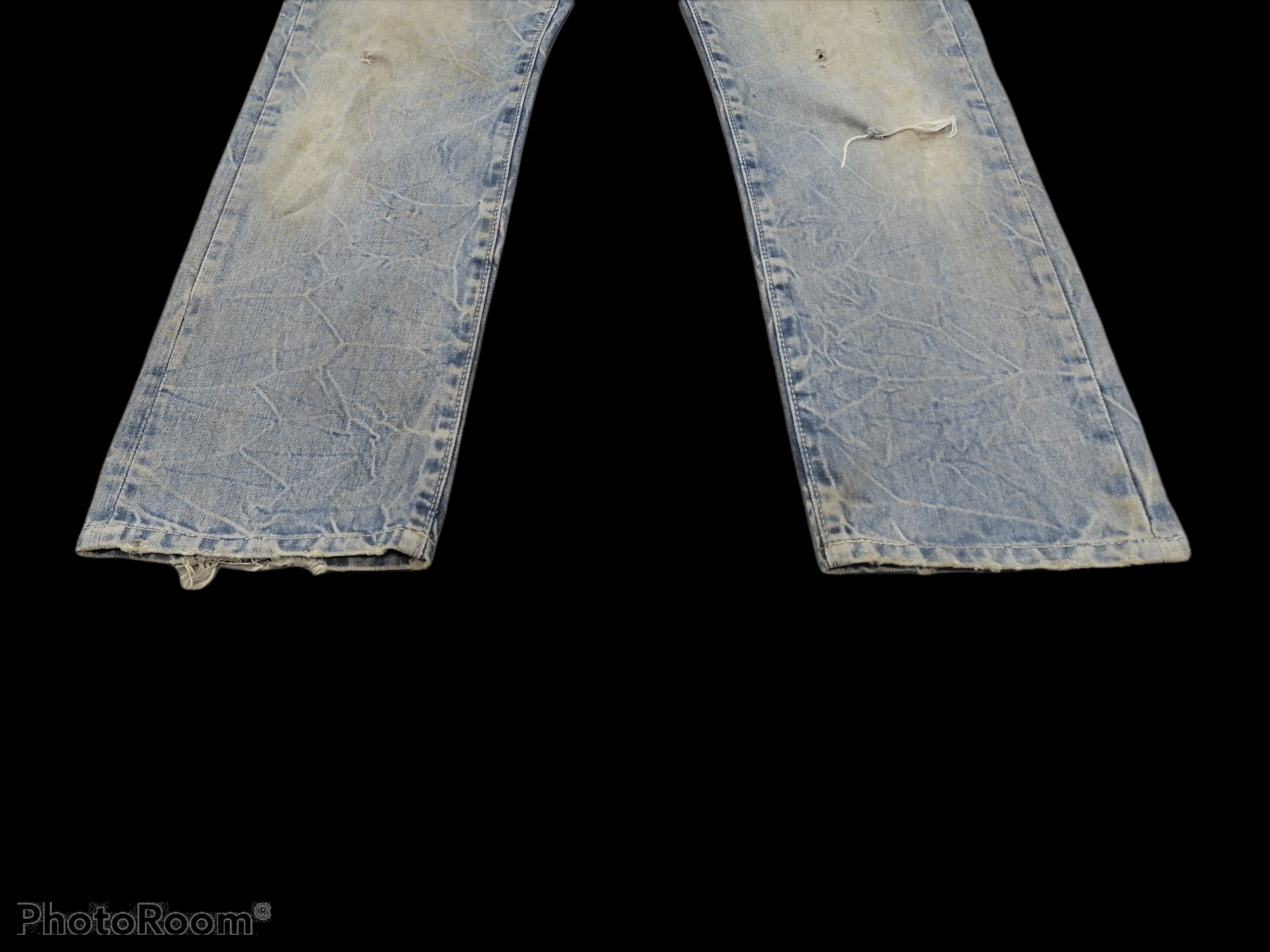 Blue Blue Japan × Japanese Brand Made Japan Blue Blue Japan Trashed Distressed Denim Jeans Size US 30 / EU 46 - 2 Thumbnail