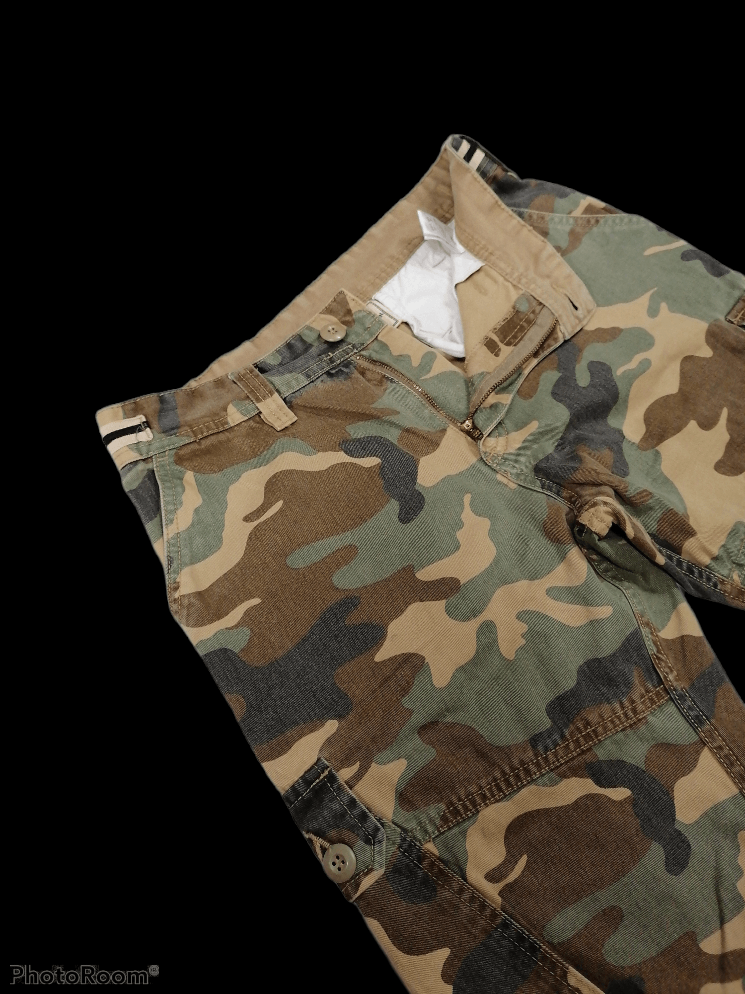 Japanese Brand Japan Brand Camo Twist Avail Jean Cargo 7 Pocket Pants Size US 29 - 3 Thumbnail