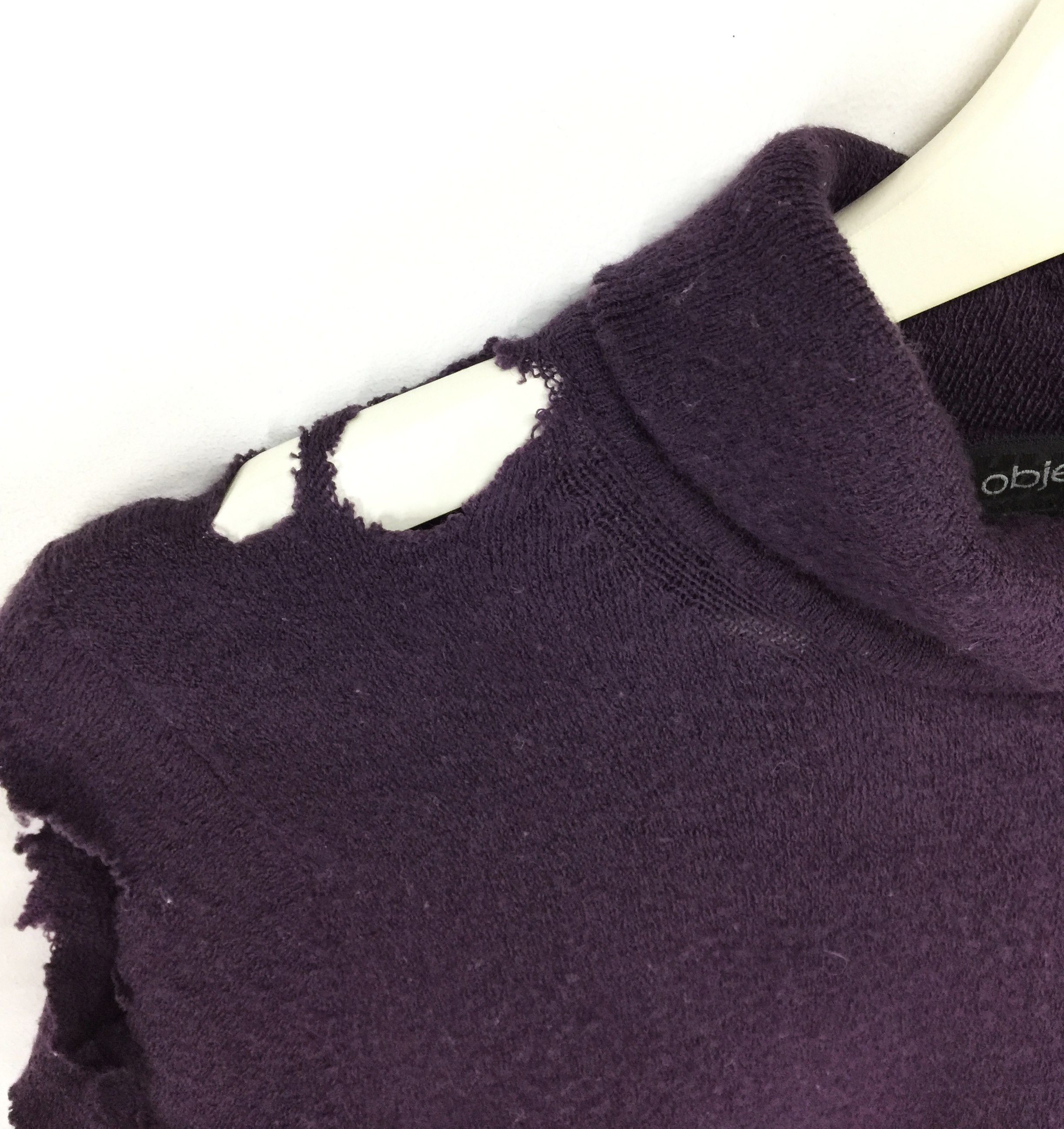 Gaultier Homme Objet × Jean Paul Gaultier gaultier homme objet wool deconstruct distressed sweater Size US XS / EU 42 / 0 - 3 Thumbnail
