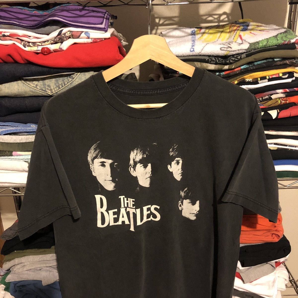 Band Tees × Vintage Vintage 90’s Faded Beatles tee Size US M / EU 48-50 / 2 - 2 Thumbnail