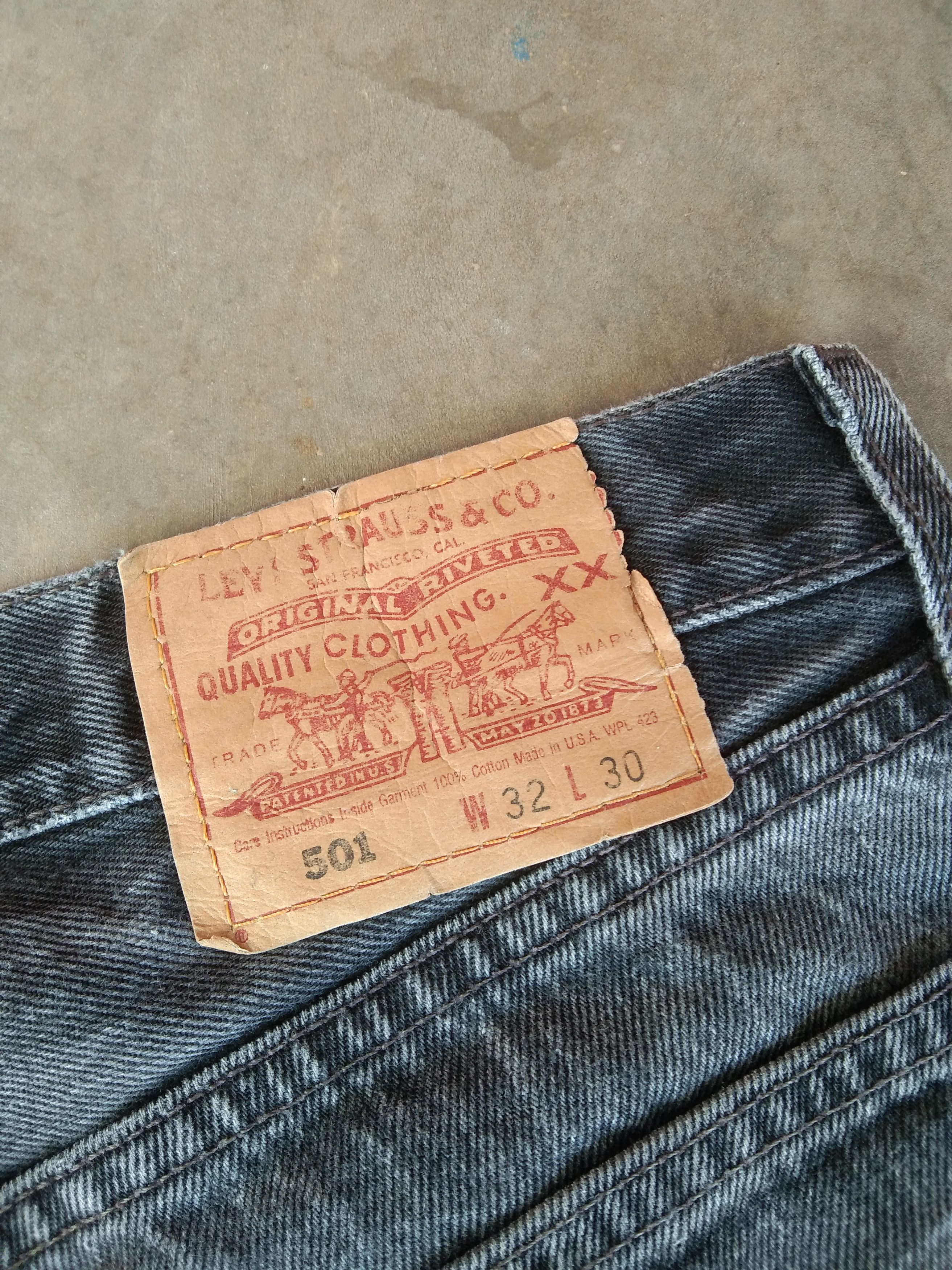 Levi's × Vintage 90s Vintage Levis 501 Made In USA Distressed Jeans 32x30 Size US 32 / EU 48 - 3 Thumbnail