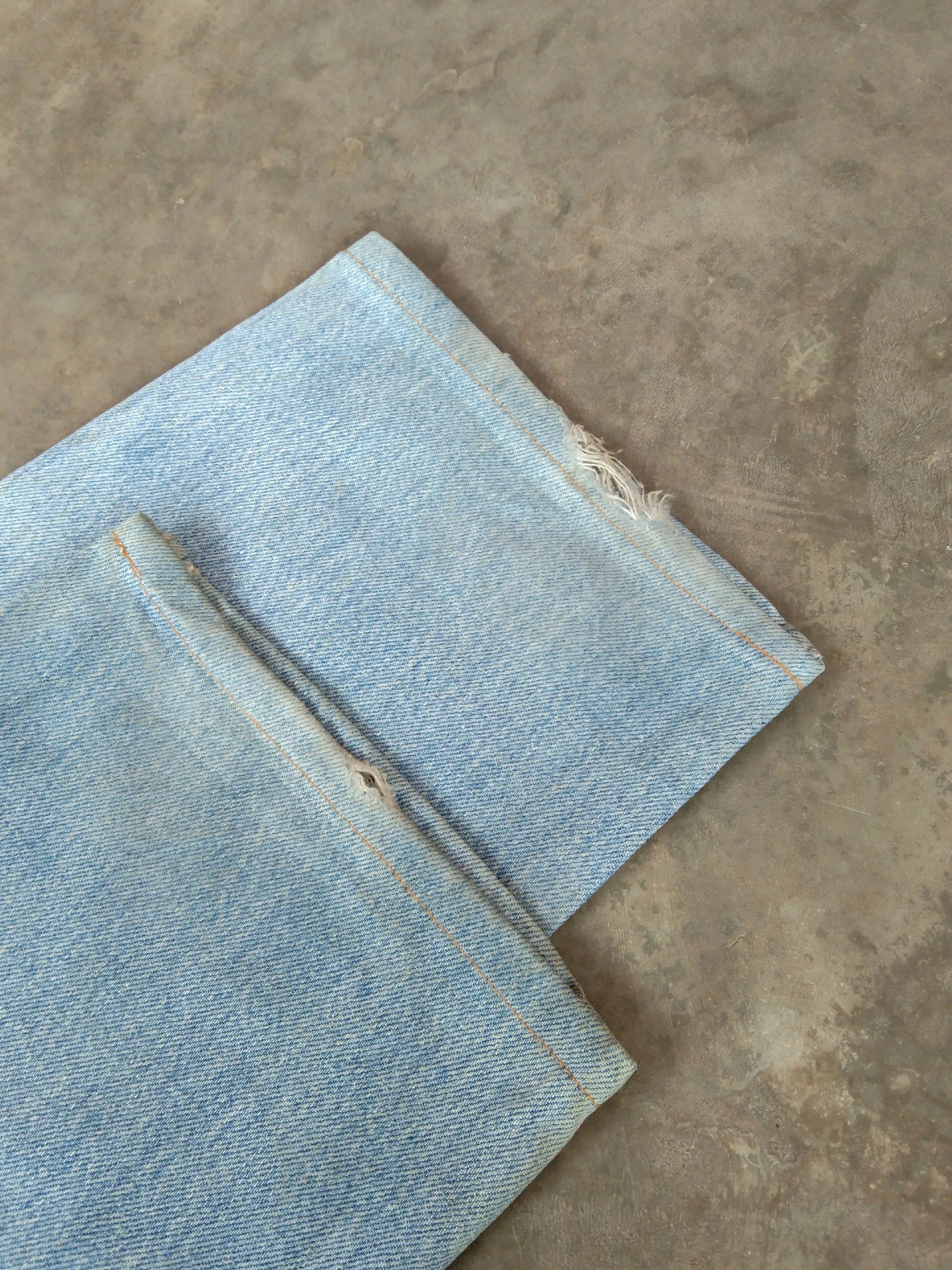 Levi's × Vintage 80s Vintage Levis 501 Distressed Jeans 31x30 Size US 31 - 3 Thumbnail