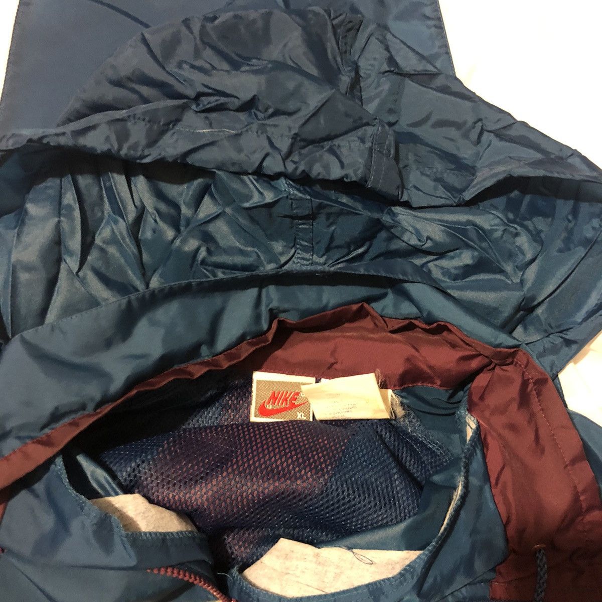 Nike × Vintage Vintage 90’s Nike Windbreaker Jacket Size US XL / EU 56 / 4 - 4 Thumbnail