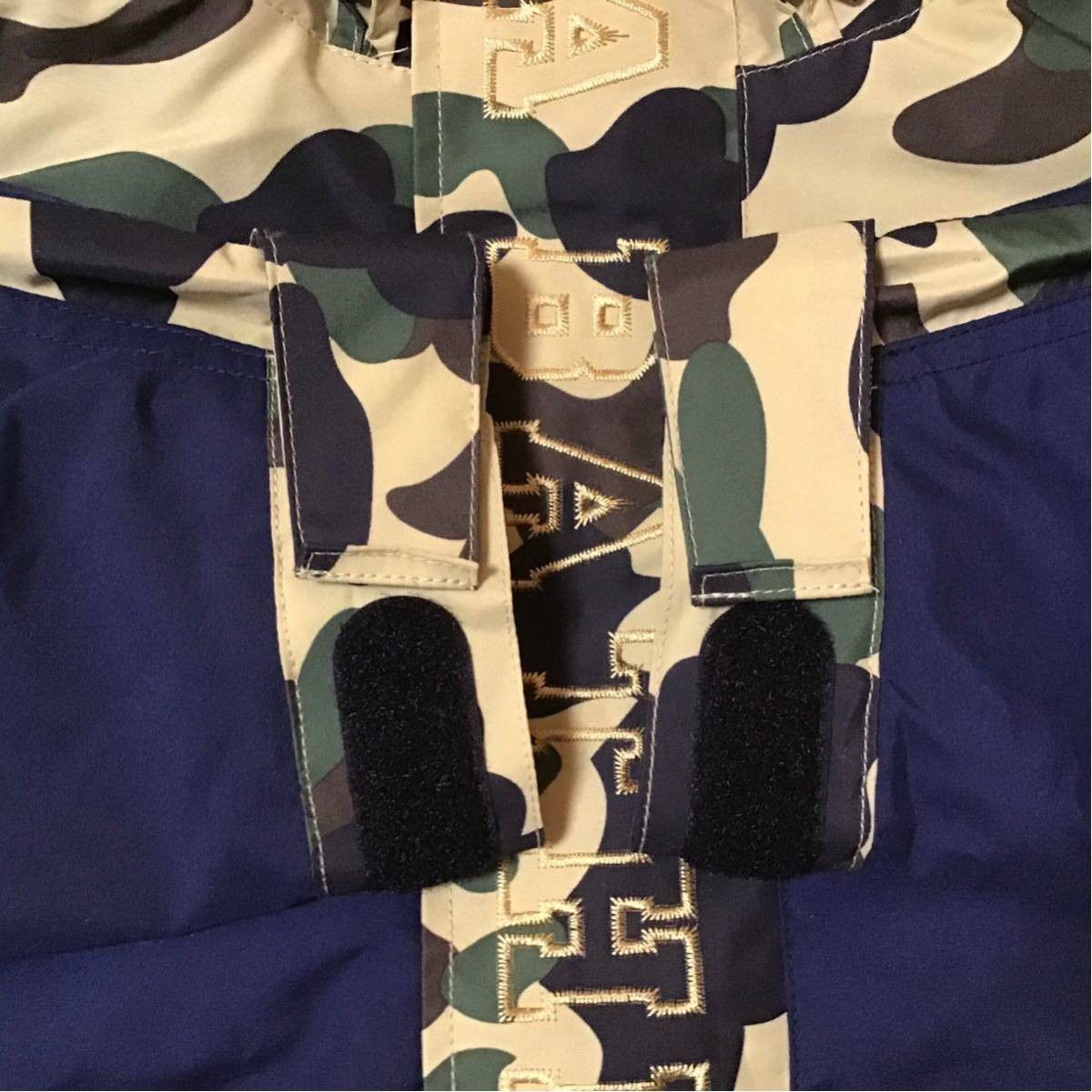 Bape BAPE 1st camo yellow × navy Tiger snowboard jacket Size US S / EU 44-46 / 1 - 6 Thumbnail