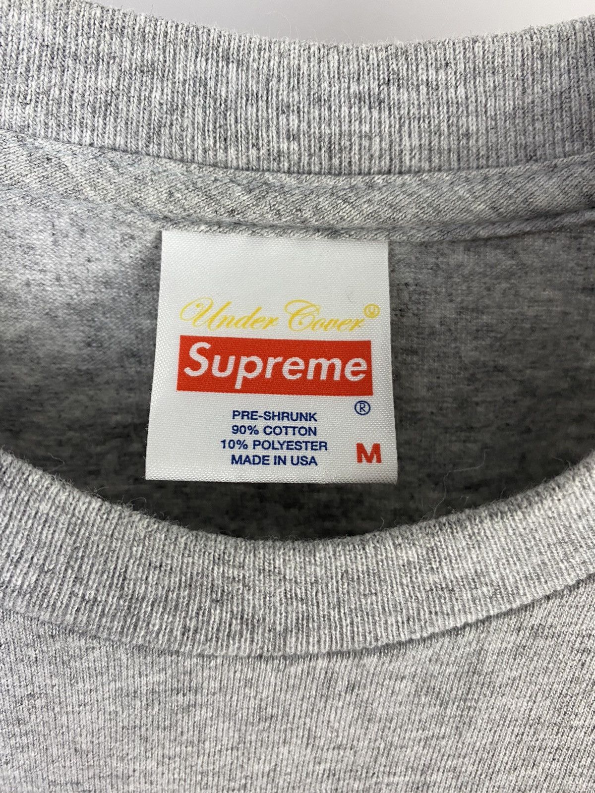 Supreme × Undercover 2015 Supreme Undercover Synhead Tee Shirt Grey Medium Size US M / EU 48-50 / 2 - 7 Thumbnail