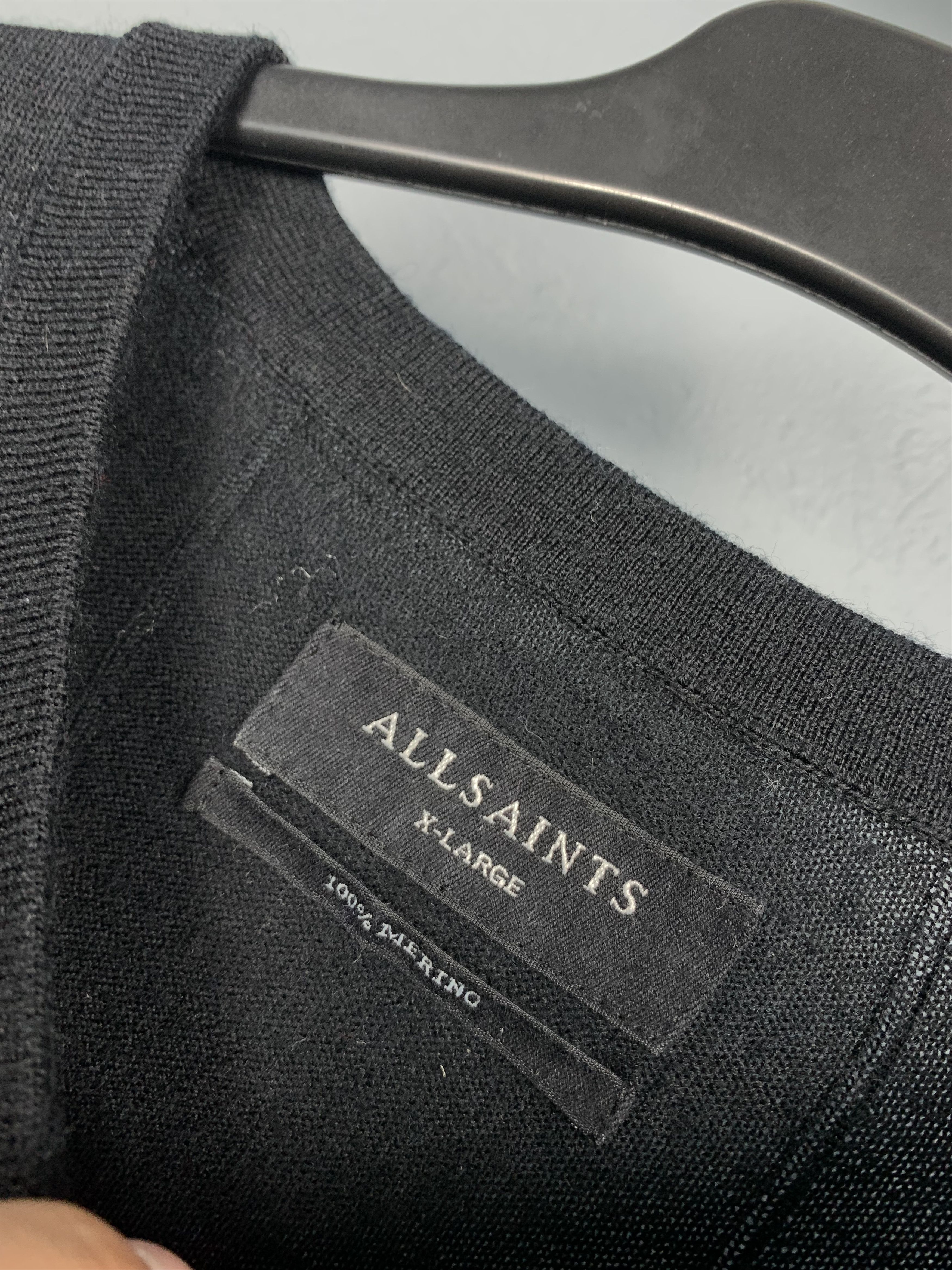 Allsaints All Saints Mens Crew Neck Sweater 100% merino wool Size US L / EU 52-54 / 3 - 3 Thumbnail
