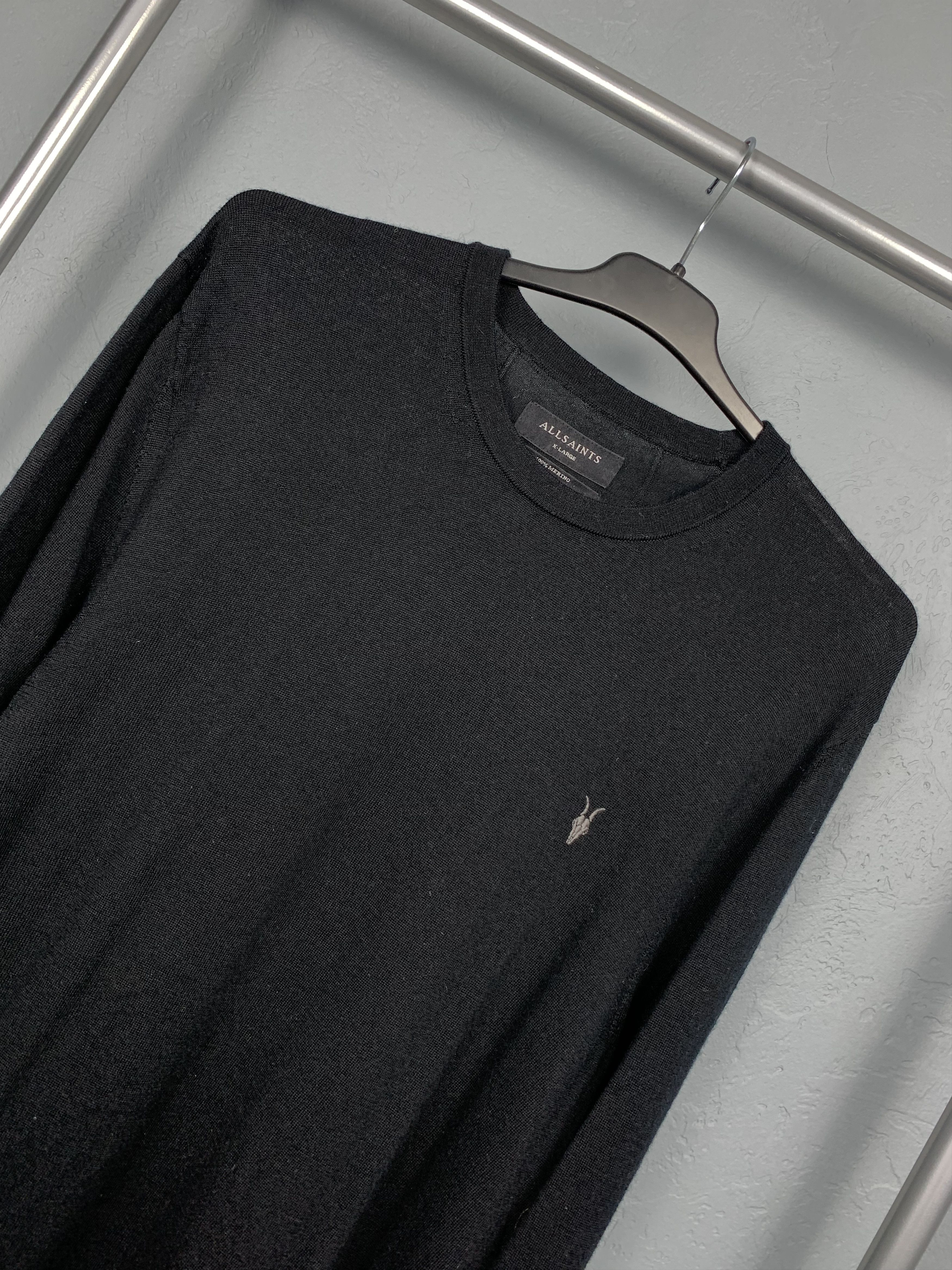 Allsaints All Saints Mens Crew Neck Sweater 100% merino wool Size US L / EU 52-54 / 3 - 2 Thumbnail