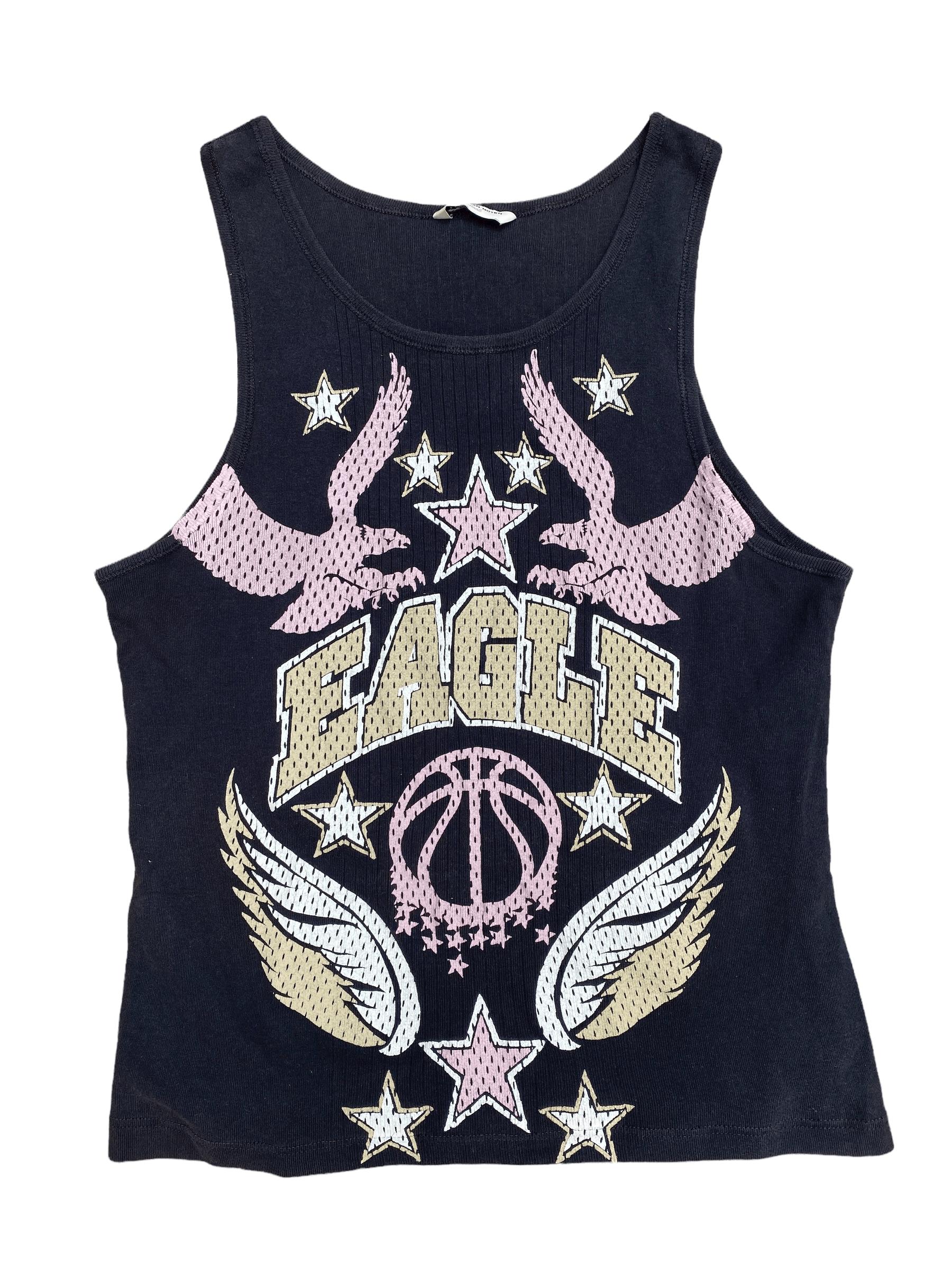 Dries Van Noten Black Eagle Ribbed Tank Top Size US S / EU 44-46 / 1 - 1 Thumbnail