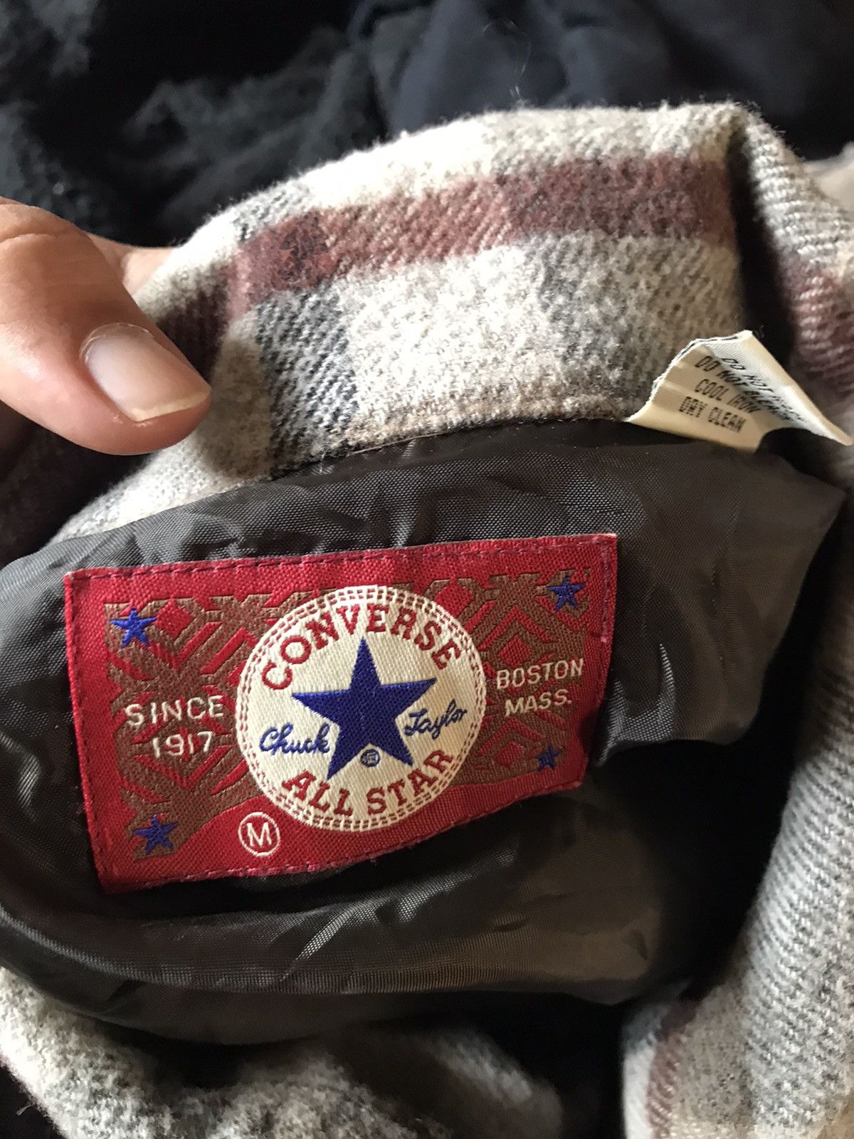 Converse × Flannel × Japanese Brand Converse vintage full zipper checkered box wool jacket Size US M / EU 48-50 / 2 - 4 Thumbnail