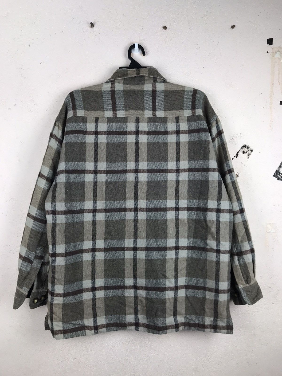 Converse × Flannel × Japanese Brand Converse vintage full zipper checkered box wool jacket Size US M / EU 48-50 / 2 - 2 Thumbnail