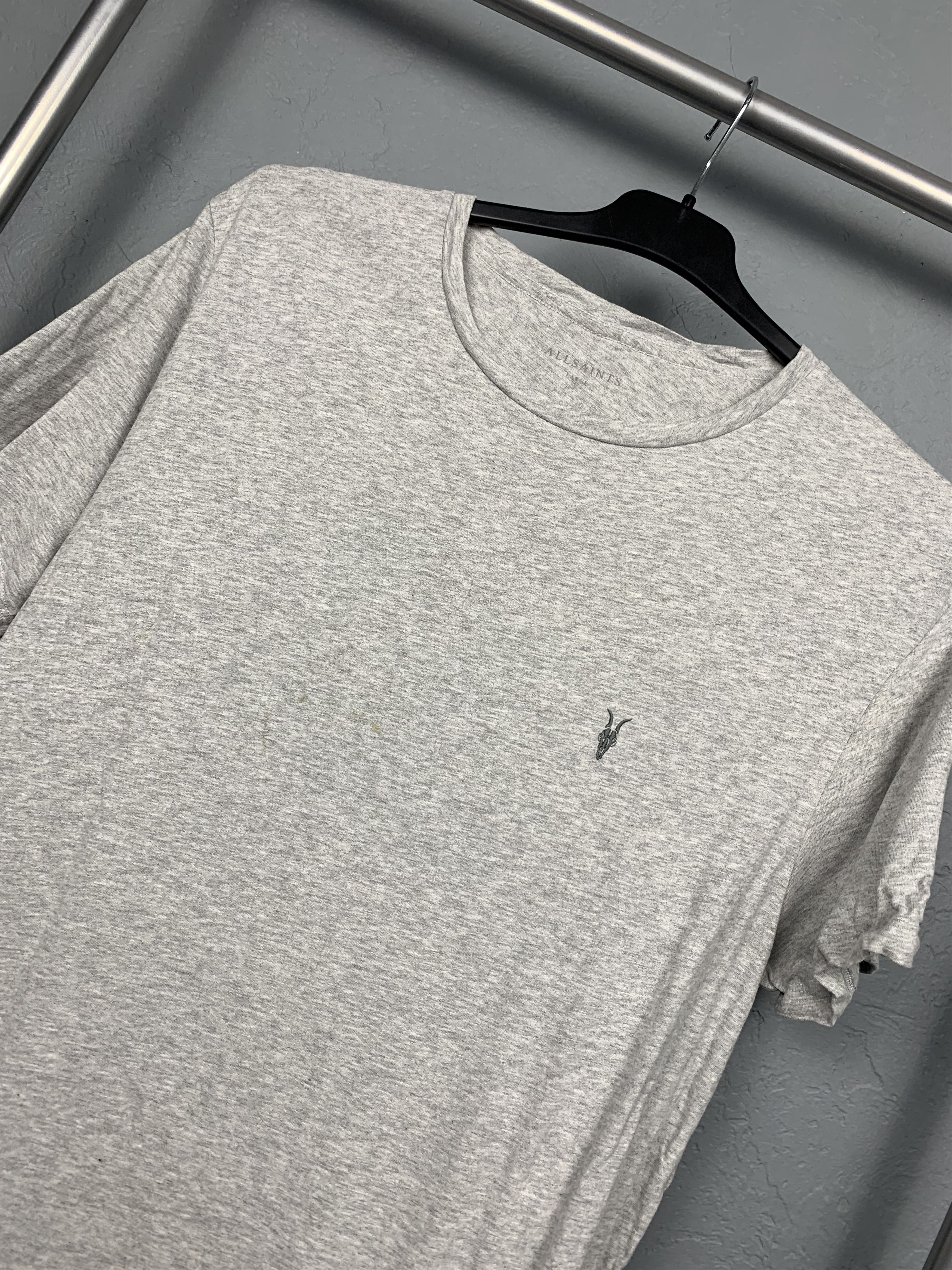 Allsaints Allsaints Grey Mens Crew Neck T-Shirt Tee Size US L / EU 52-54 / 3 - 2 Thumbnail