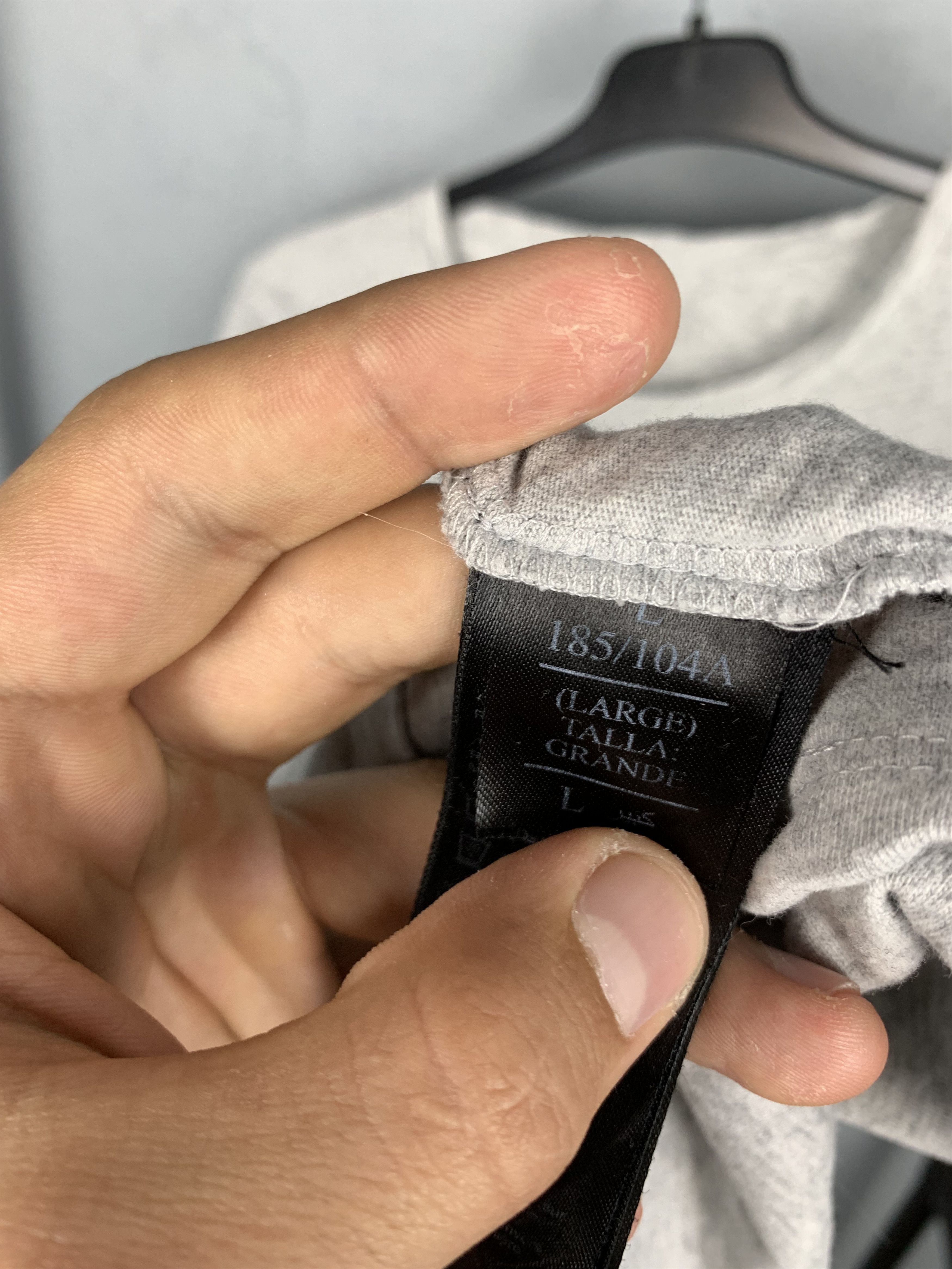 Allsaints Allsaints Grey Mens Crew Neck T-Shirt Tee Size US L / EU 52-54 / 3 - 4 Thumbnail