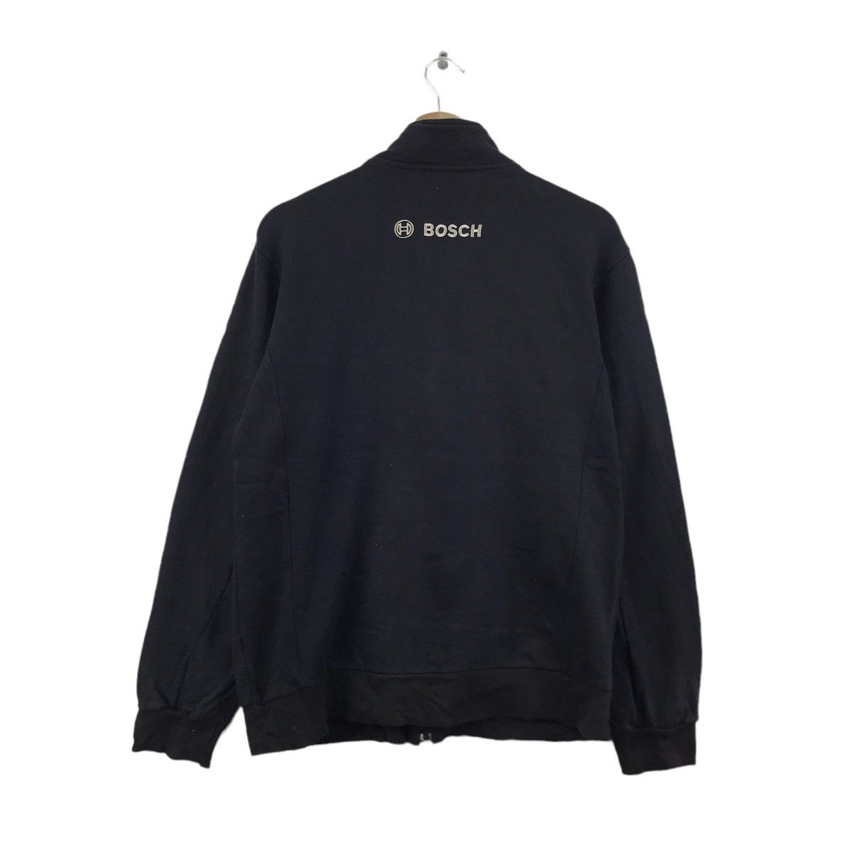 Vintage BOSCH Full Zipper Black Sweatshirt Size US L / EU 52-54 / 3 - 6 Thumbnail