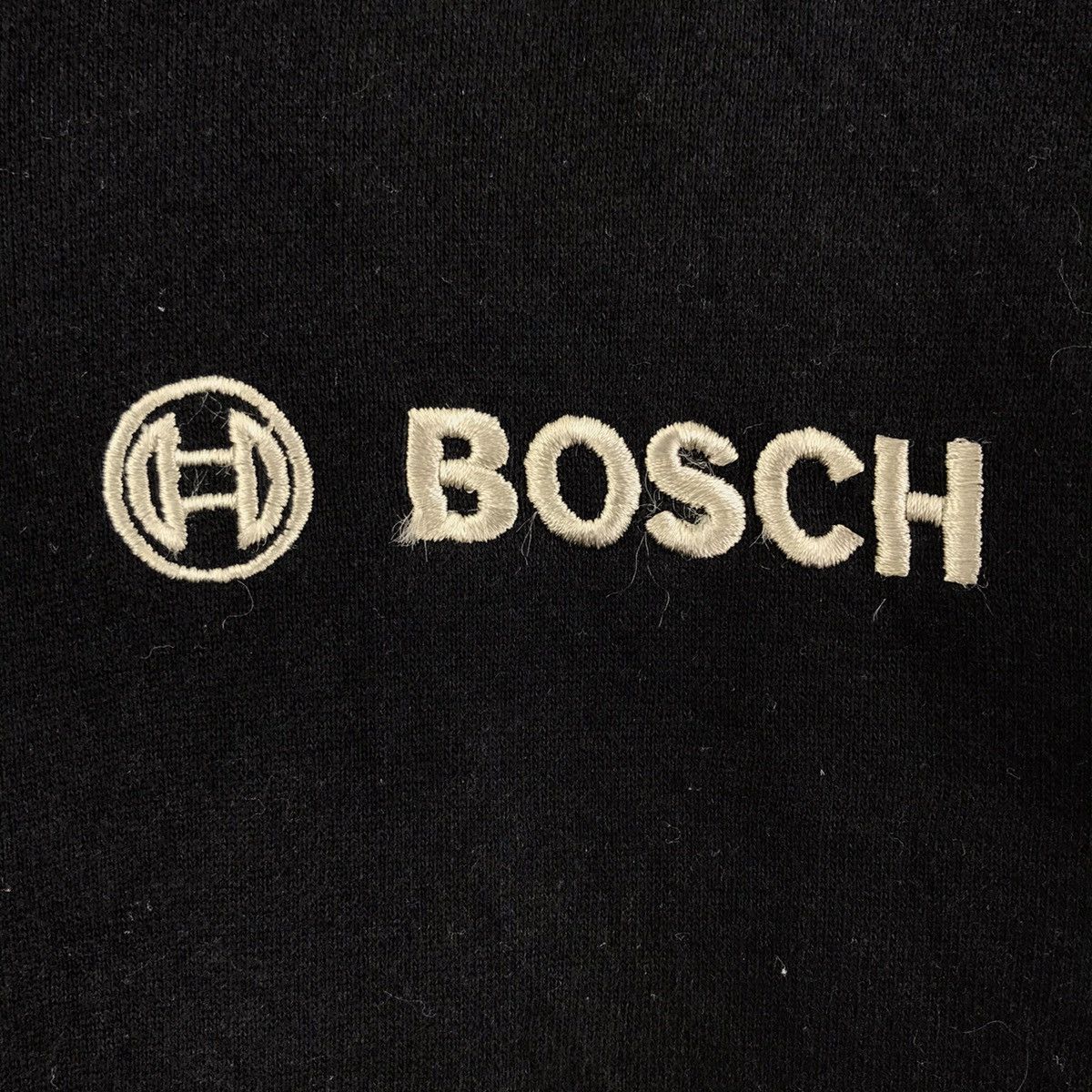 Vintage BOSCH Full Zipper Black Sweatshirt Size US L / EU 52-54 / 3 - 3 Thumbnail