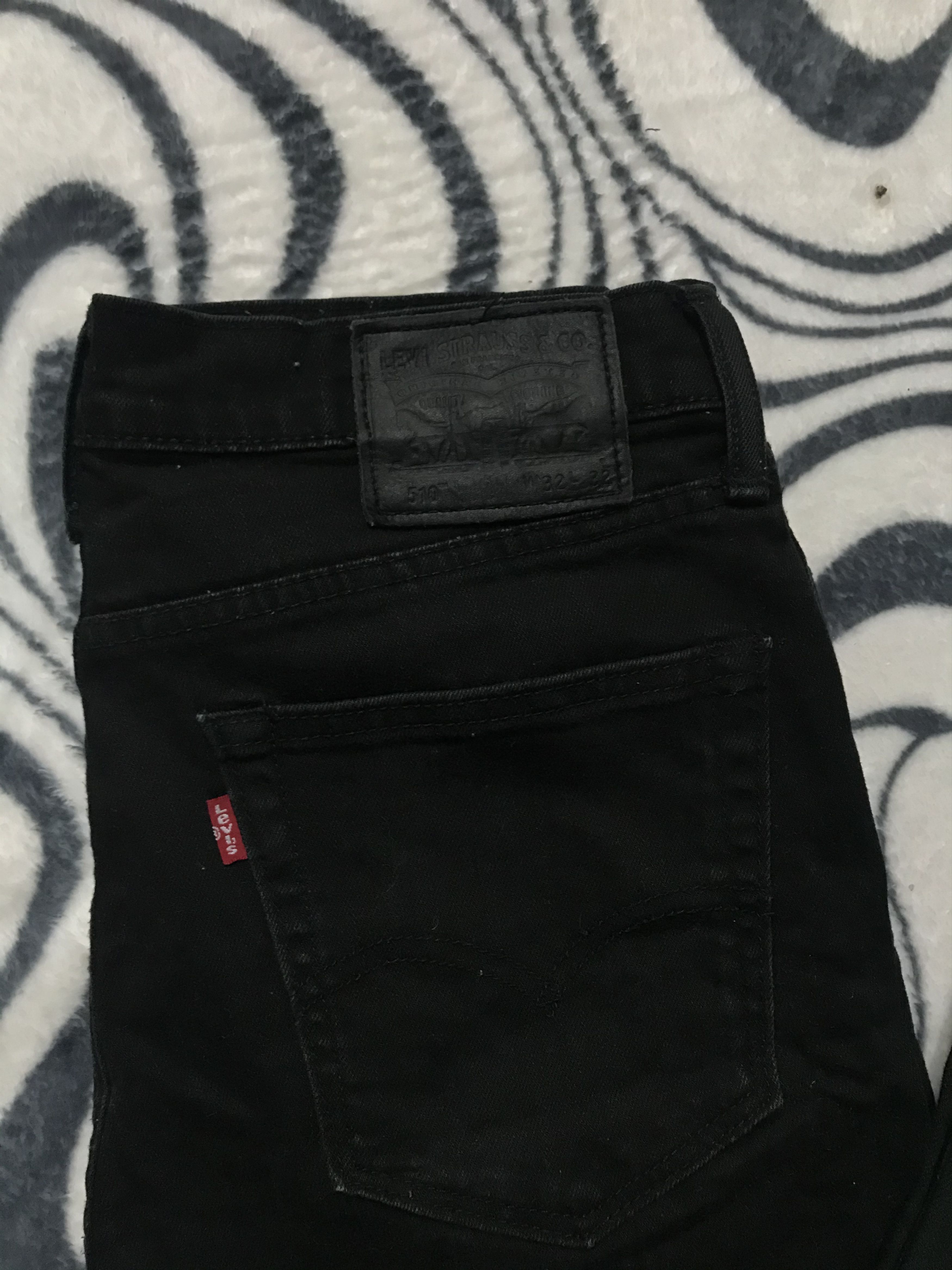 Levi's Levis 510 Black Denim Pant Jeans Slim Fit Size US 32 / EU 48 - 2 Thumbnail