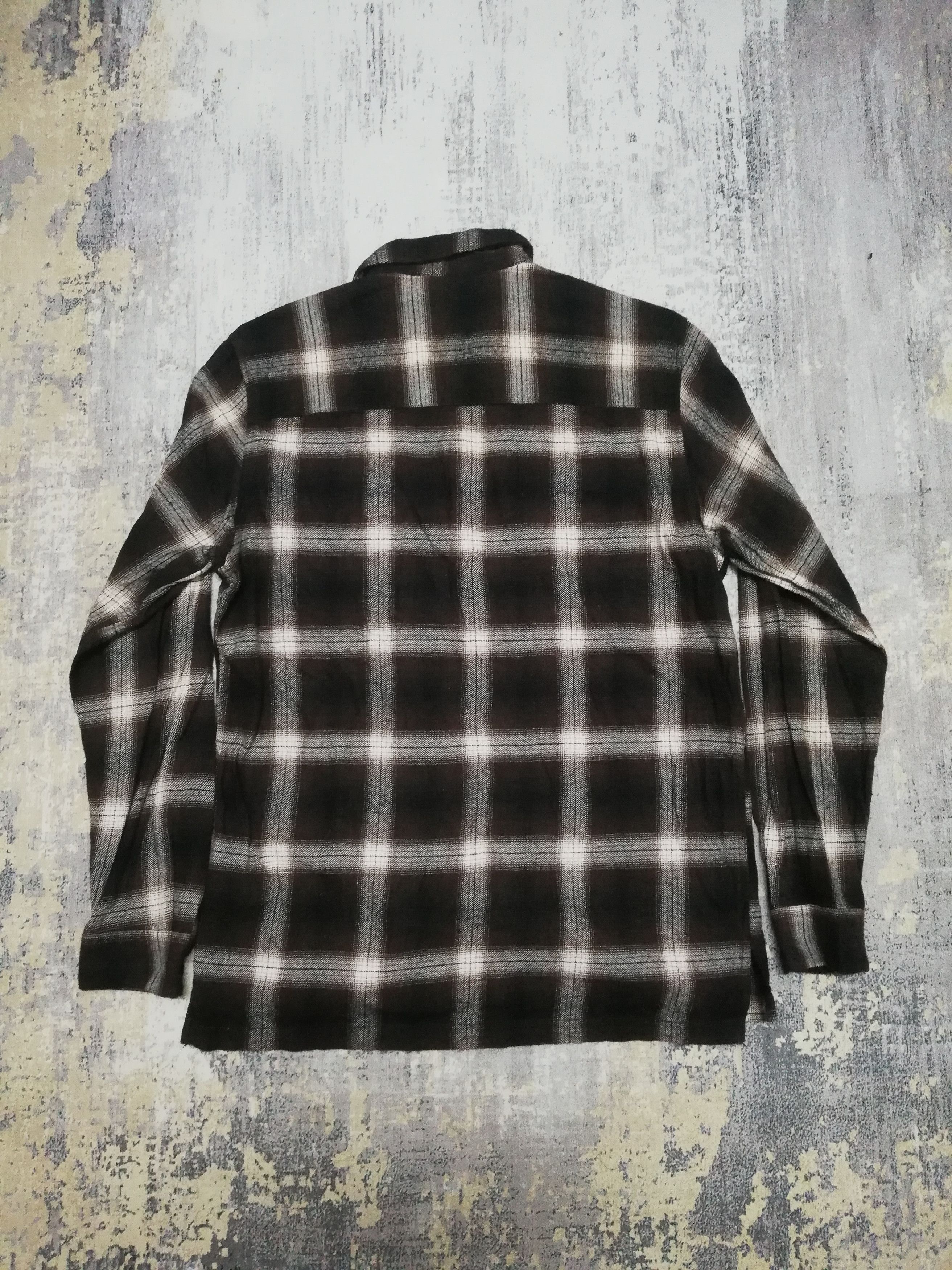 Flannel Vintage Nano Base Shadow Plaid Flannel Shirt Size US M / EU 48-50 / 2 - 2 Thumbnail