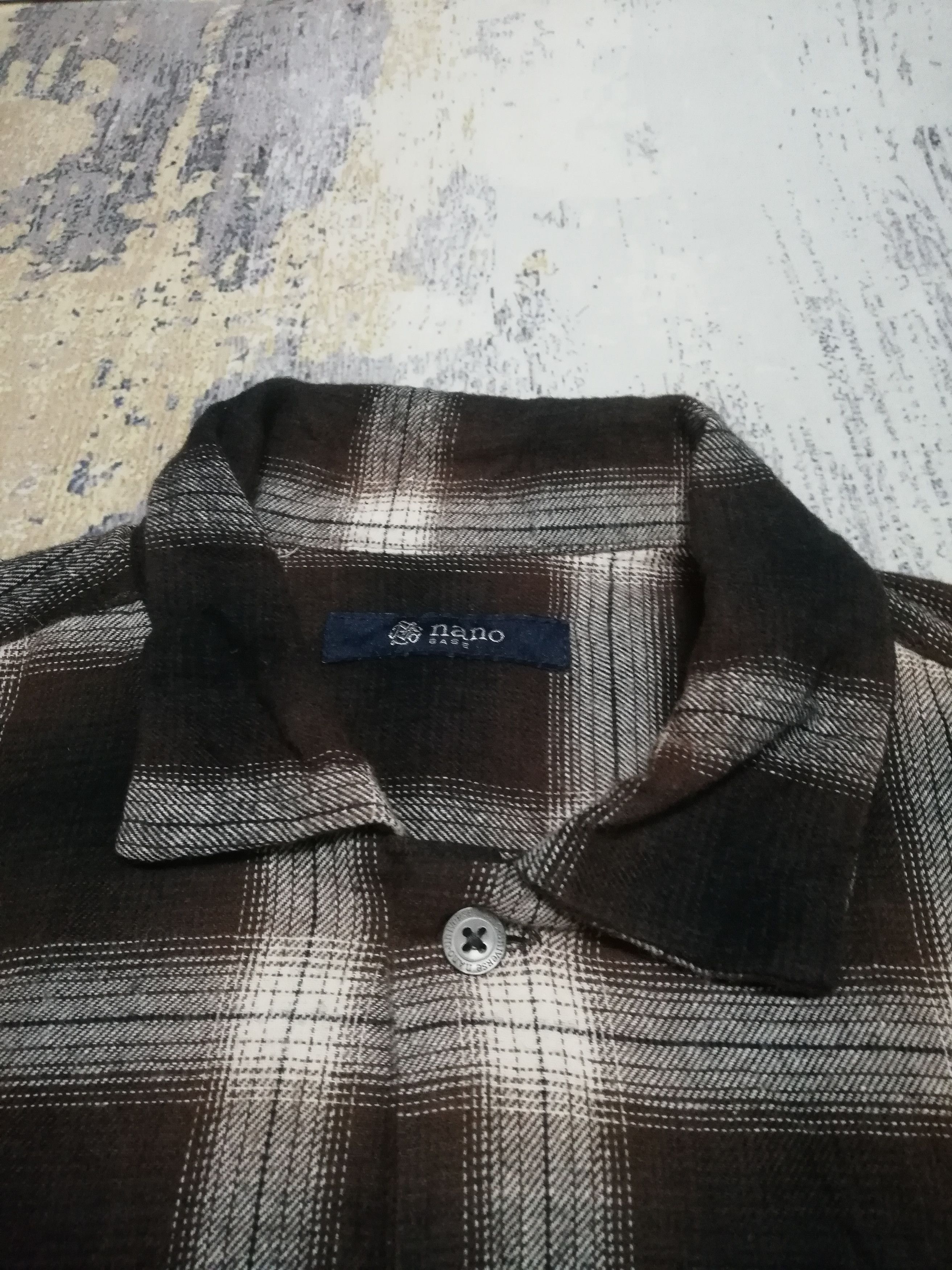Flannel Vintage Nano Base Shadow Plaid Flannel Shirt Size US M / EU 48-50 / 2 - 5 Thumbnail