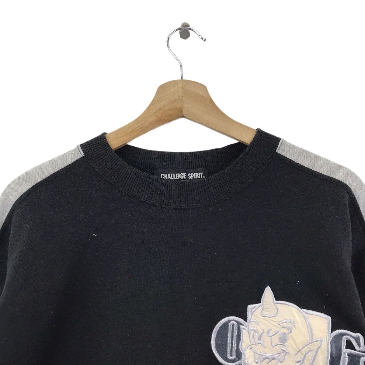 Vintage OHG DEVIL Stedman Spit FireBlack Grey Sweatshirt Size US M / EU 48-50 / 2 - 5 Thumbnail