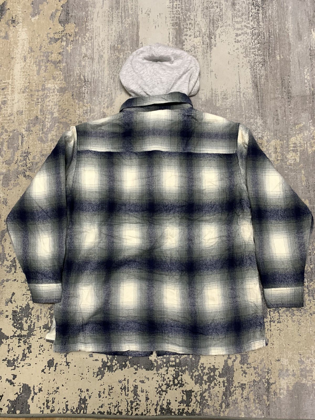 Flannel Vintage Campus Crew Fur Lined Shadow Plaid Flannel Jacket Size US L / EU 52-54 / 3 - 2 Thumbnail