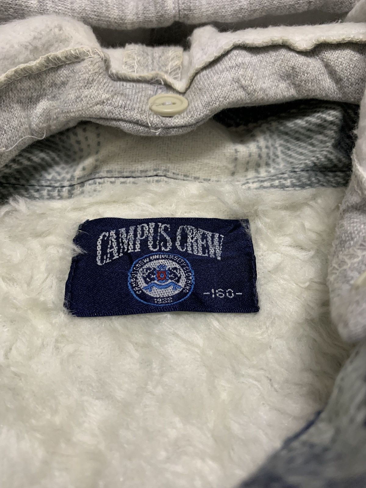 Flannel Vintage Campus Crew Fur Lined Shadow Plaid Flannel Jacket Size US L / EU 52-54 / 3 - 6 Thumbnail
