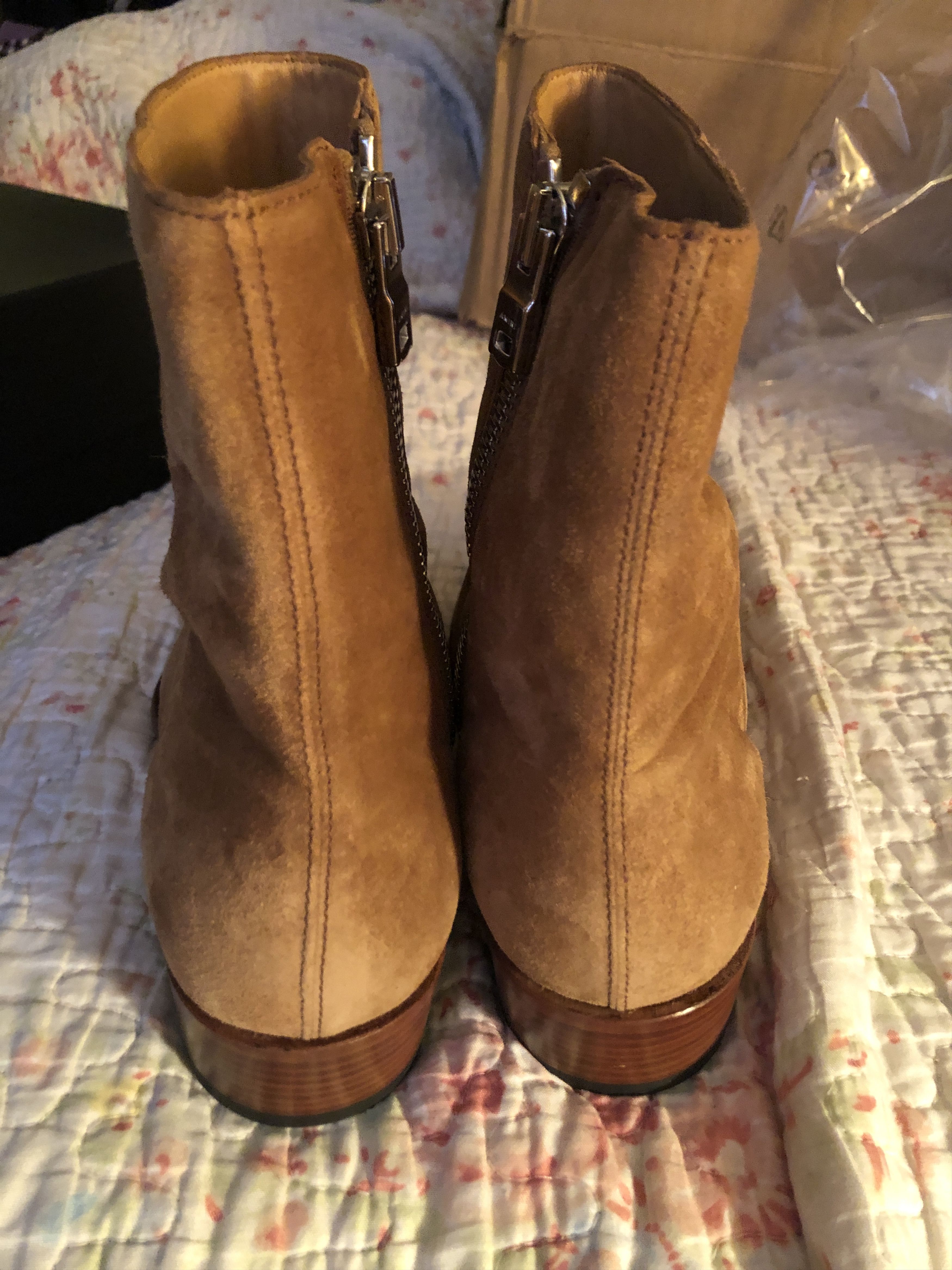 Amiri $950 new AMIRI Stack Leather Sole Boot Suede Chelsea Brown Size US 8 / EU 41 - 4 Thumbnail