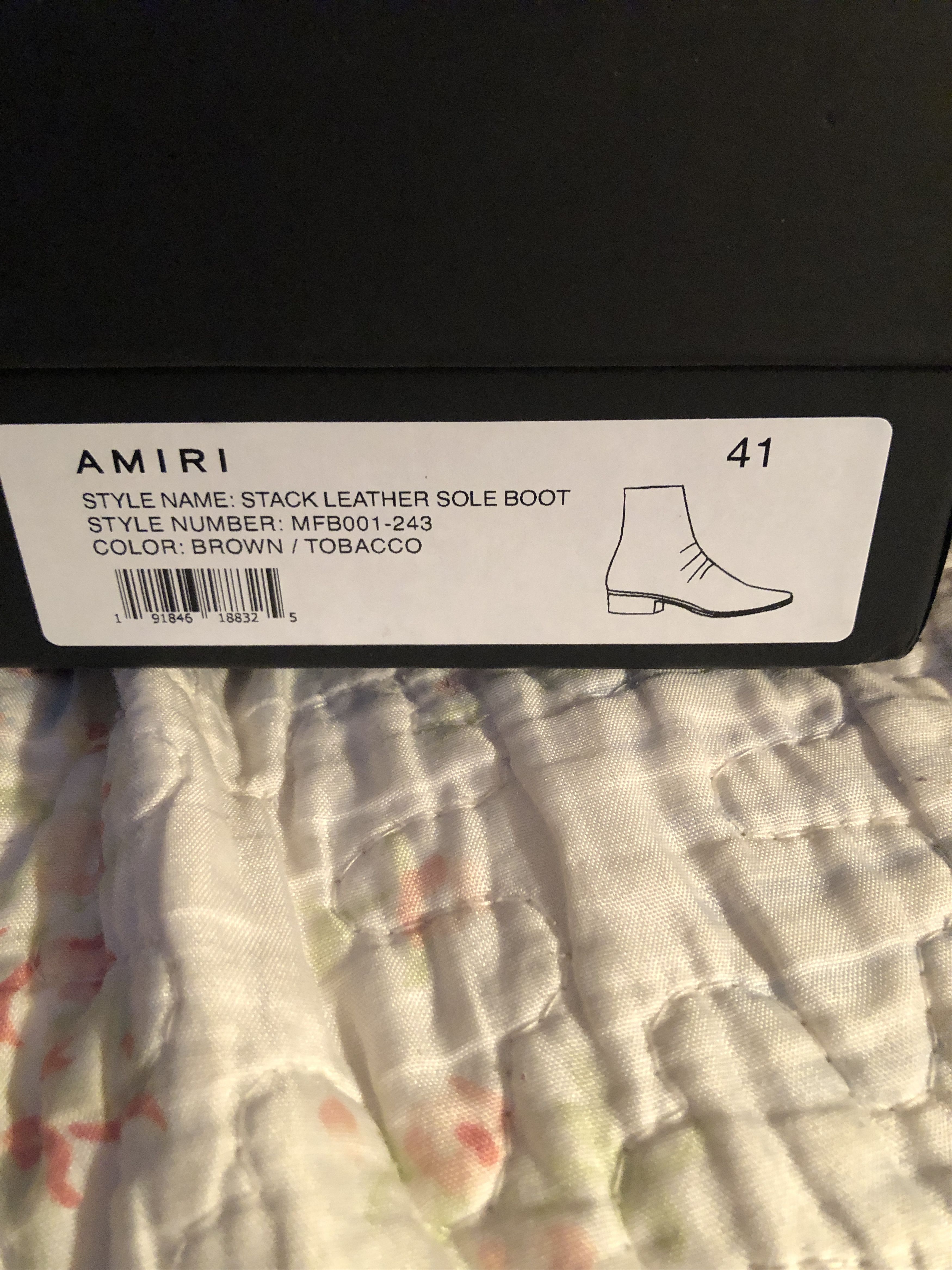 Amiri $950 new AMIRI Stack Leather Sole Boot Suede Chelsea Brown Size US 8 / EU 41 - 2 Thumbnail