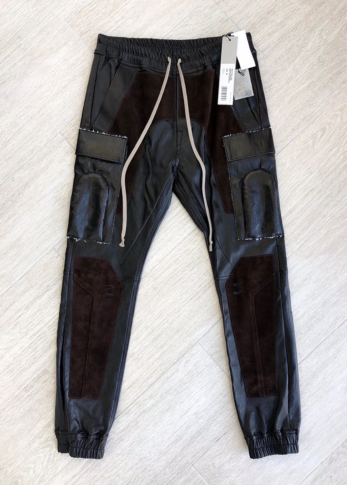 Rick Owens NEW FW💥 FULL LEATHER RUNWAY CARGO PANTS LARRY ASAP TRAVIS 54 Size US 38 / EU 54 - 1 Thumbnail