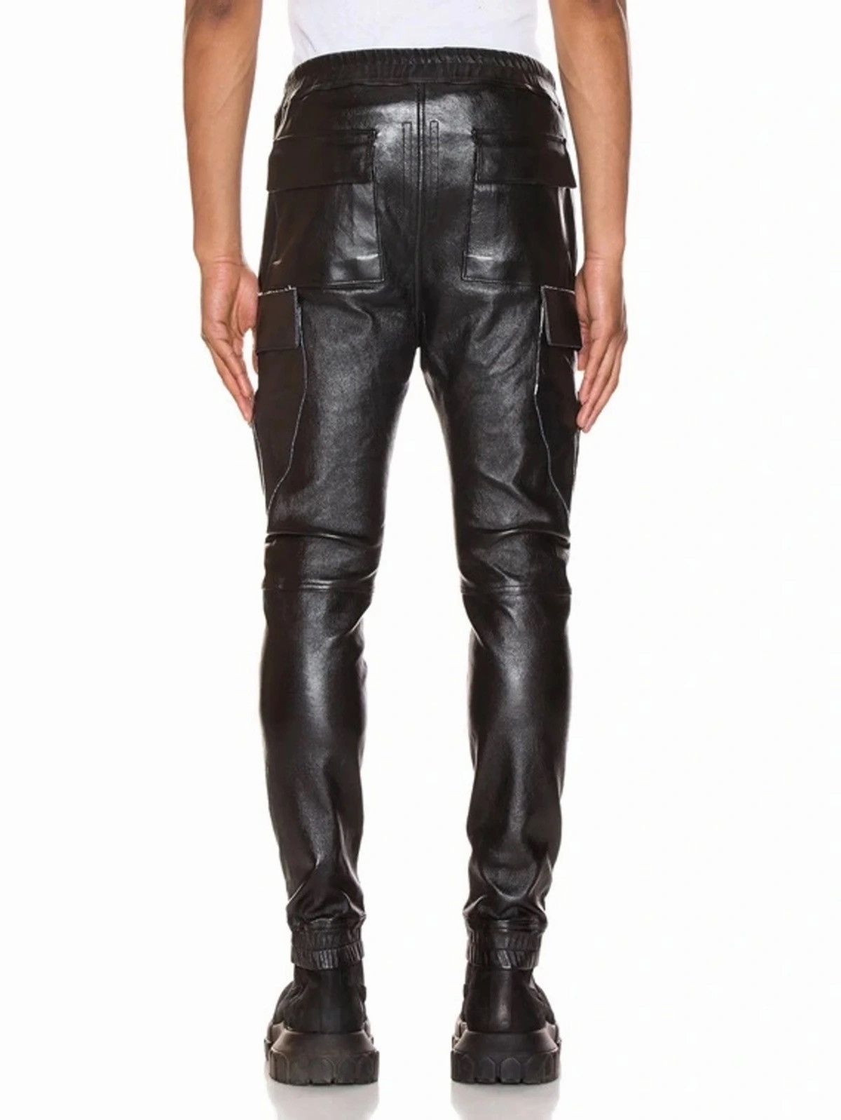 Rick Owens NEW FW💥 FULL LEATHER RUNWAY CARGO PANTS LARRY ASAP TRAVIS 54 Size US 38 / EU 54 - 6 Thumbnail