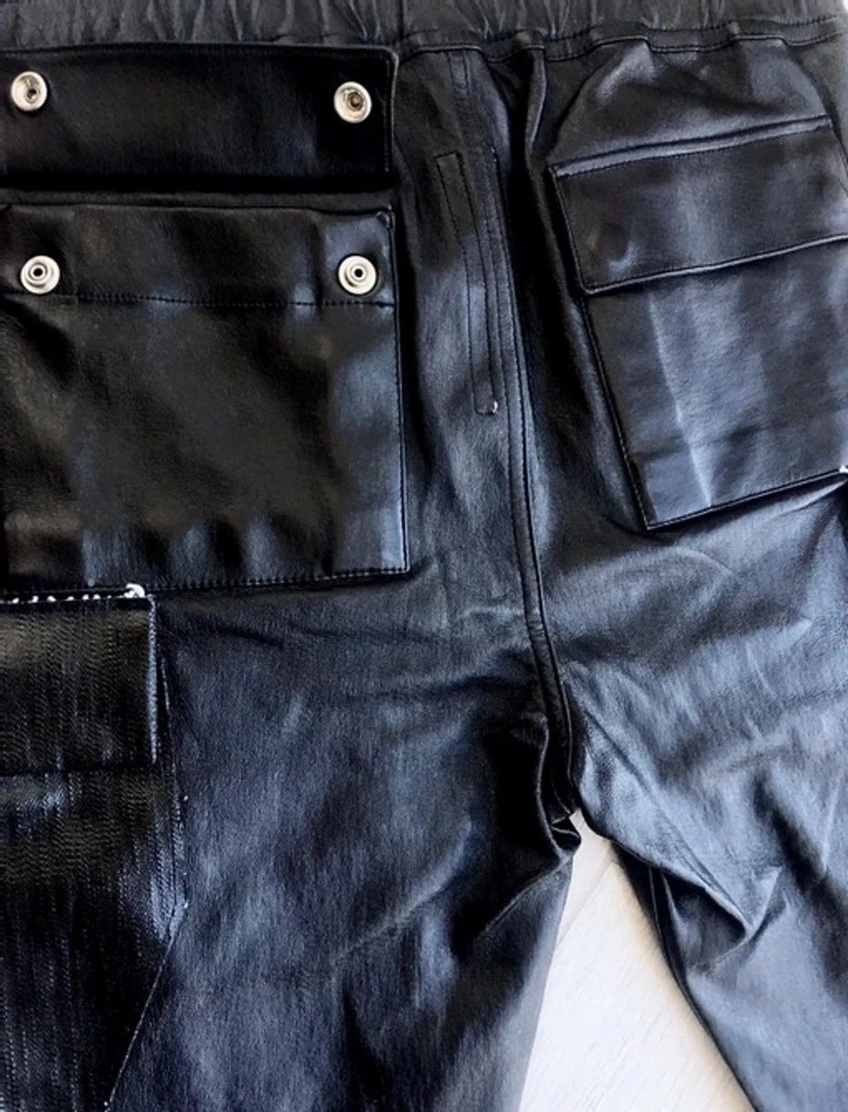 Rick Owens NEW FW💥 FULL LEATHER RUNWAY CARGO PANTS LARRY ASAP TRAVIS 54 Size US 38 / EU 54 - 9 Thumbnail