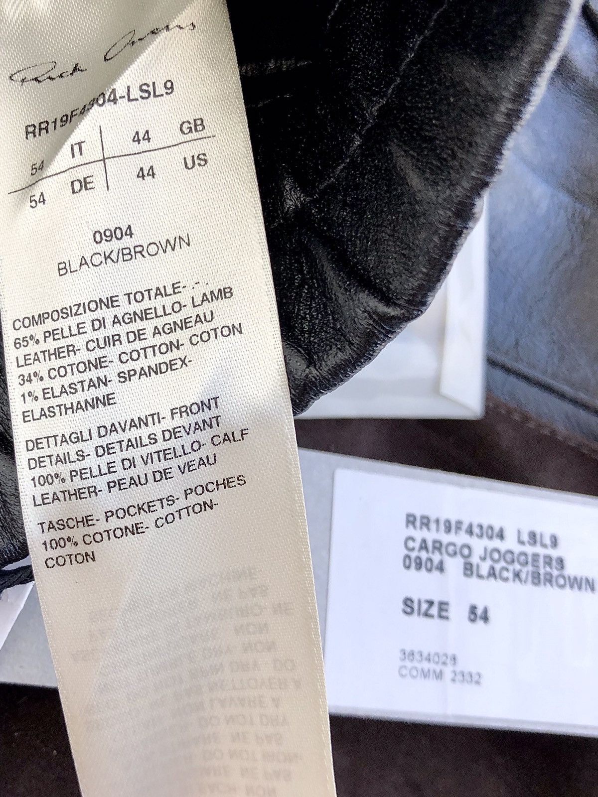 Rick Owens NEW FW💥 FULL LEATHER RUNWAY CARGO PANTS LARRY ASAP TRAVIS 54 Size US 38 / EU 54 - 13 Thumbnail