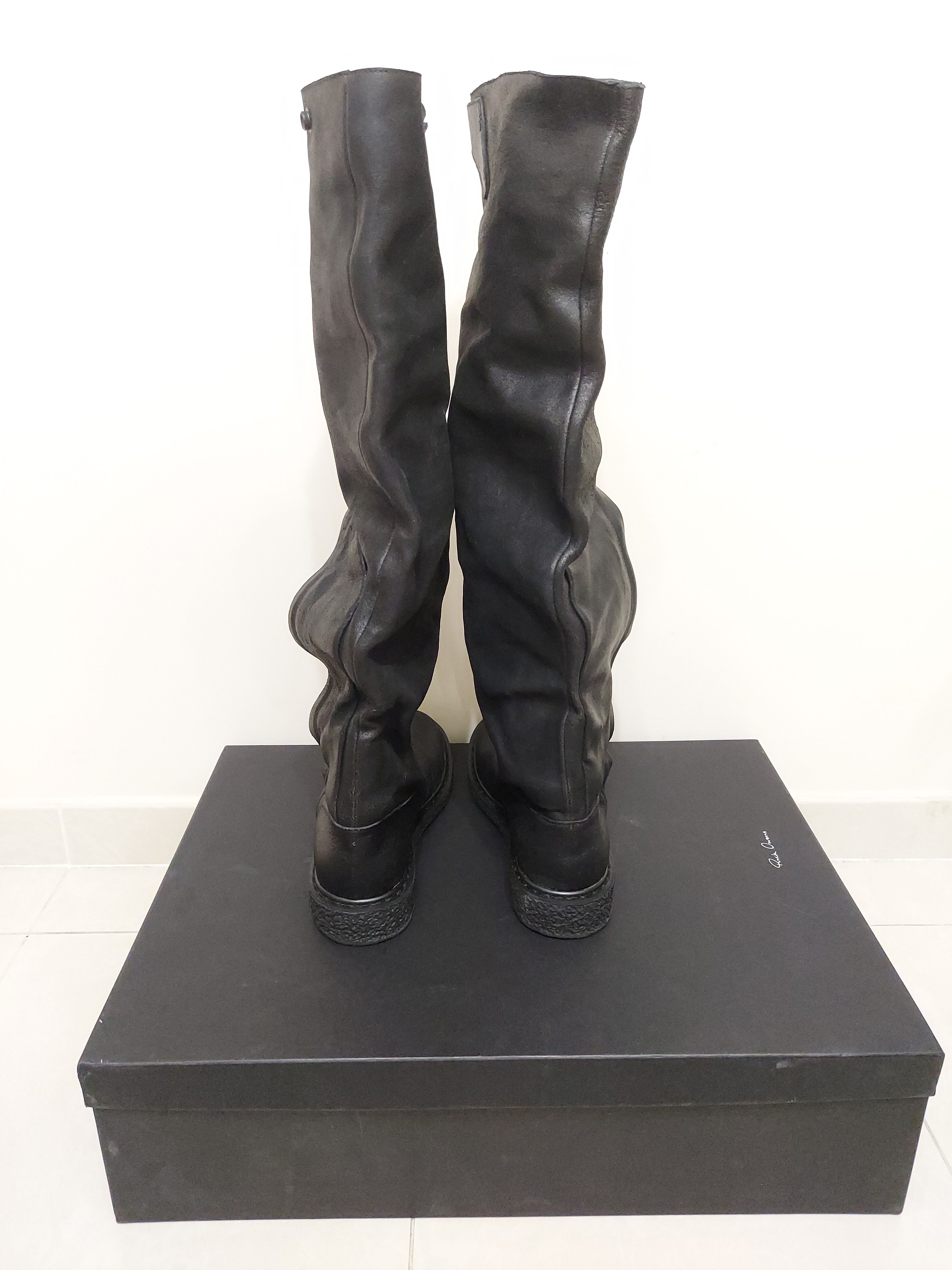 Rick Owens *New* FW09 AW09 Crust Elephant Crepe Sole Boots Size US 8 / EU 41 - 3 Thumbnail