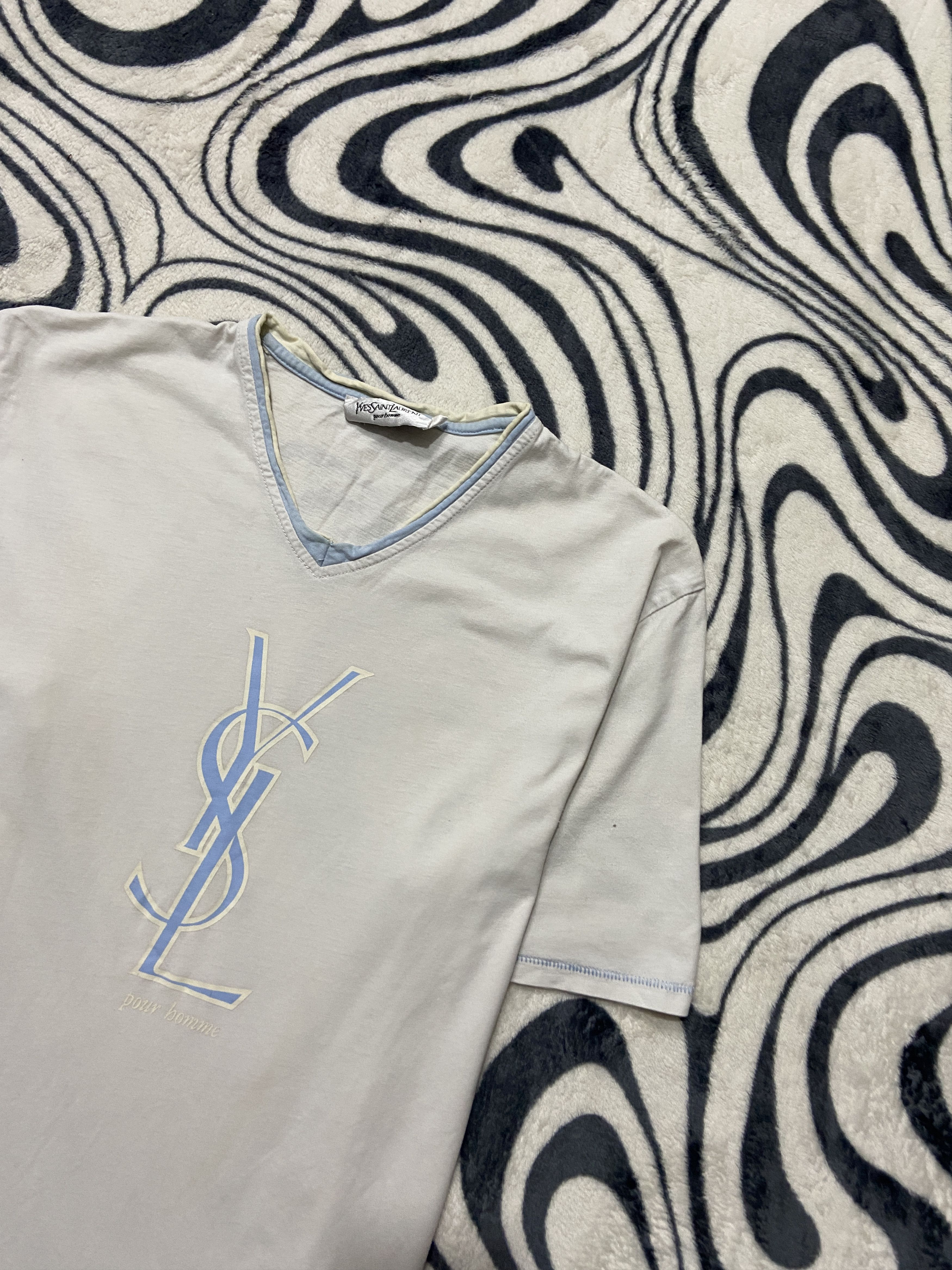 Yves Saint Laurent Yves Saint Laurent YSL Mens T-Shirt Tee Size US M / EU 48-50 / 2 - 2 Thumbnail