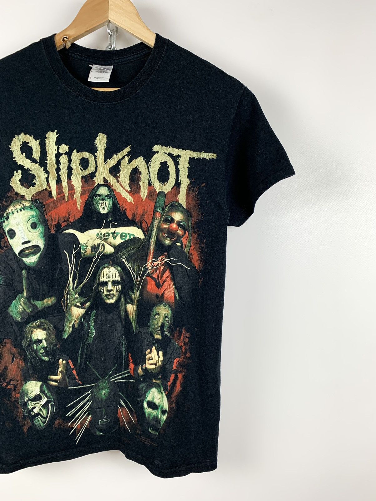 Band Tees 2010 Vintage Slipknot Seven Double Sided Big Logo T-Shirt Size US S / EU 44-46 / 1 - 5 Thumbnail