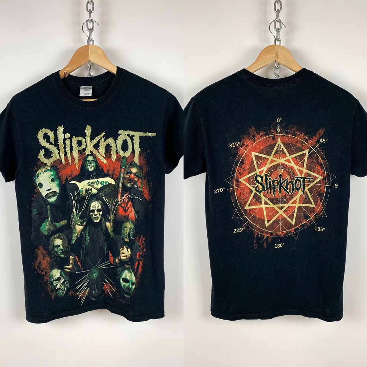 Band Tees 2010 Vintage Slipknot Seven Double Sided Big Logo T-Shirt Size US S / EU 44-46 / 1 - 1 Thumbnail