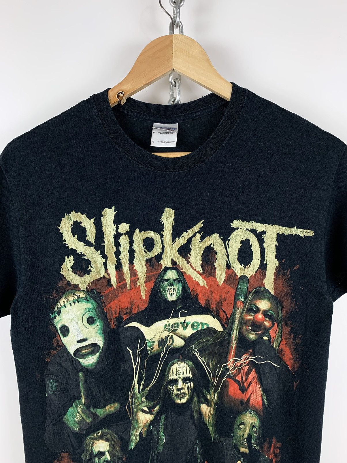 Band Tees 2010 Vintage Slipknot Seven Double Sided Big Logo T-Shirt Size US S / EU 44-46 / 1 - 8 Thumbnail